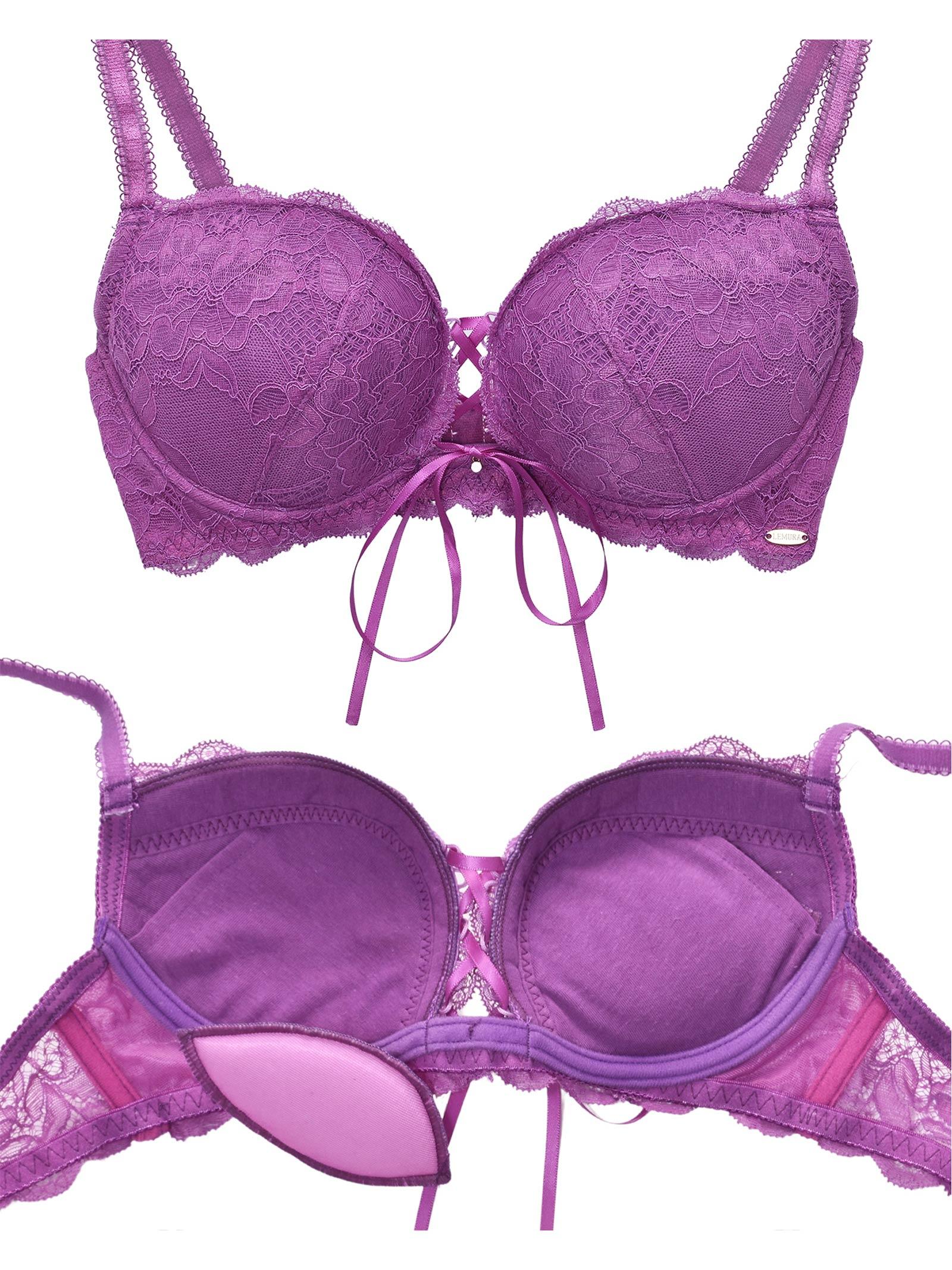 【LEMURA】LaceUp Ribbon Lingerie-フルバックセット- - 【公式】247Lingerie