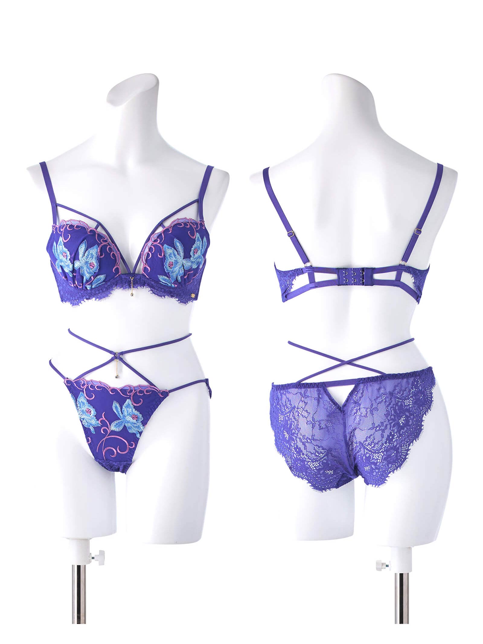 【Rちゃんプロデュース/LEMURA】IRIS Lingerie -フルバックセット-