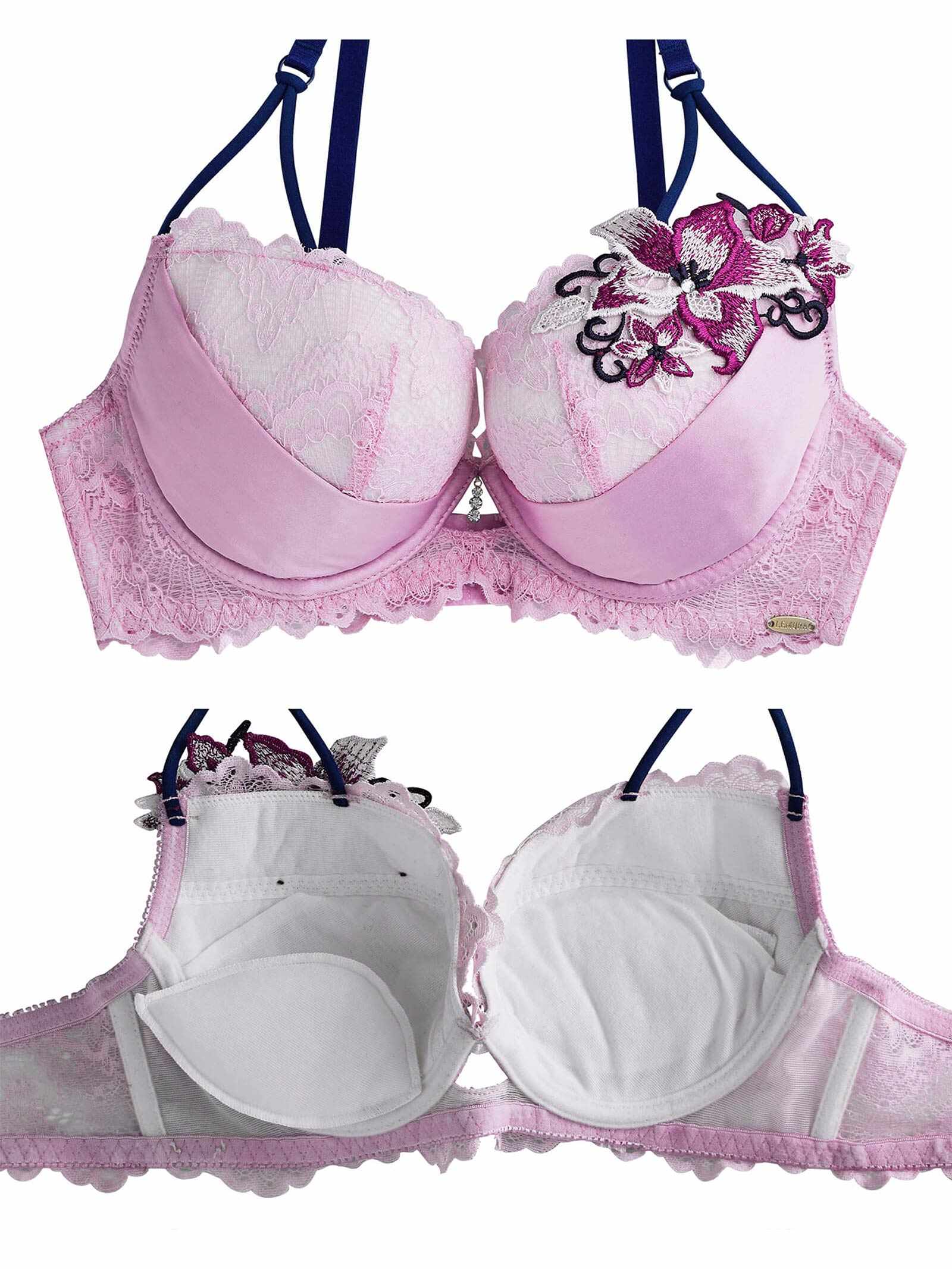 【Rちゃんプロデュース/LEMURA】Chemical Motif Satin Lingerie
-Tバックセット-