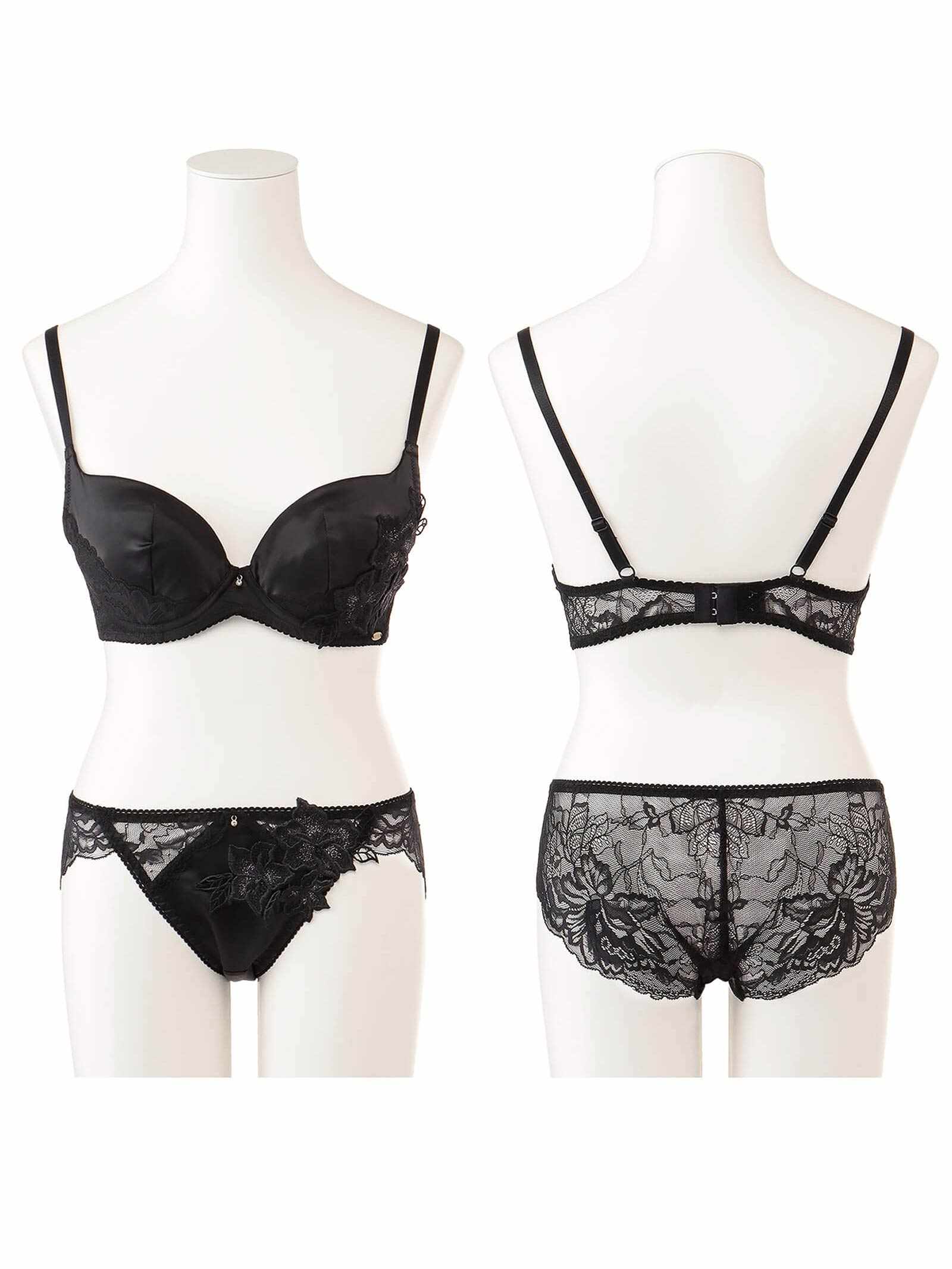 2/8新作!【Rちゃんプロデュース/LEMURA】Satin chemicalmotif Lingerie -フルバックセット-