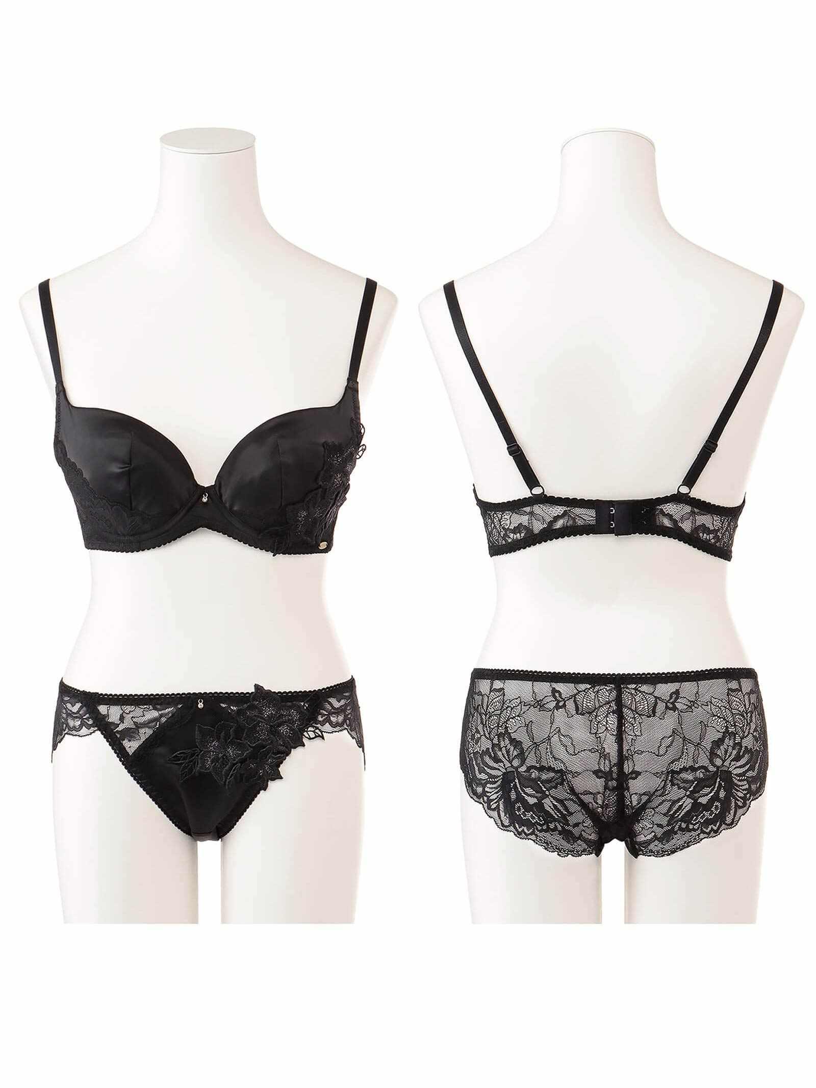 【LEMURA】Satin chemicalmotif Lingerie -フルバックセット- - 【公式】247Lingerie