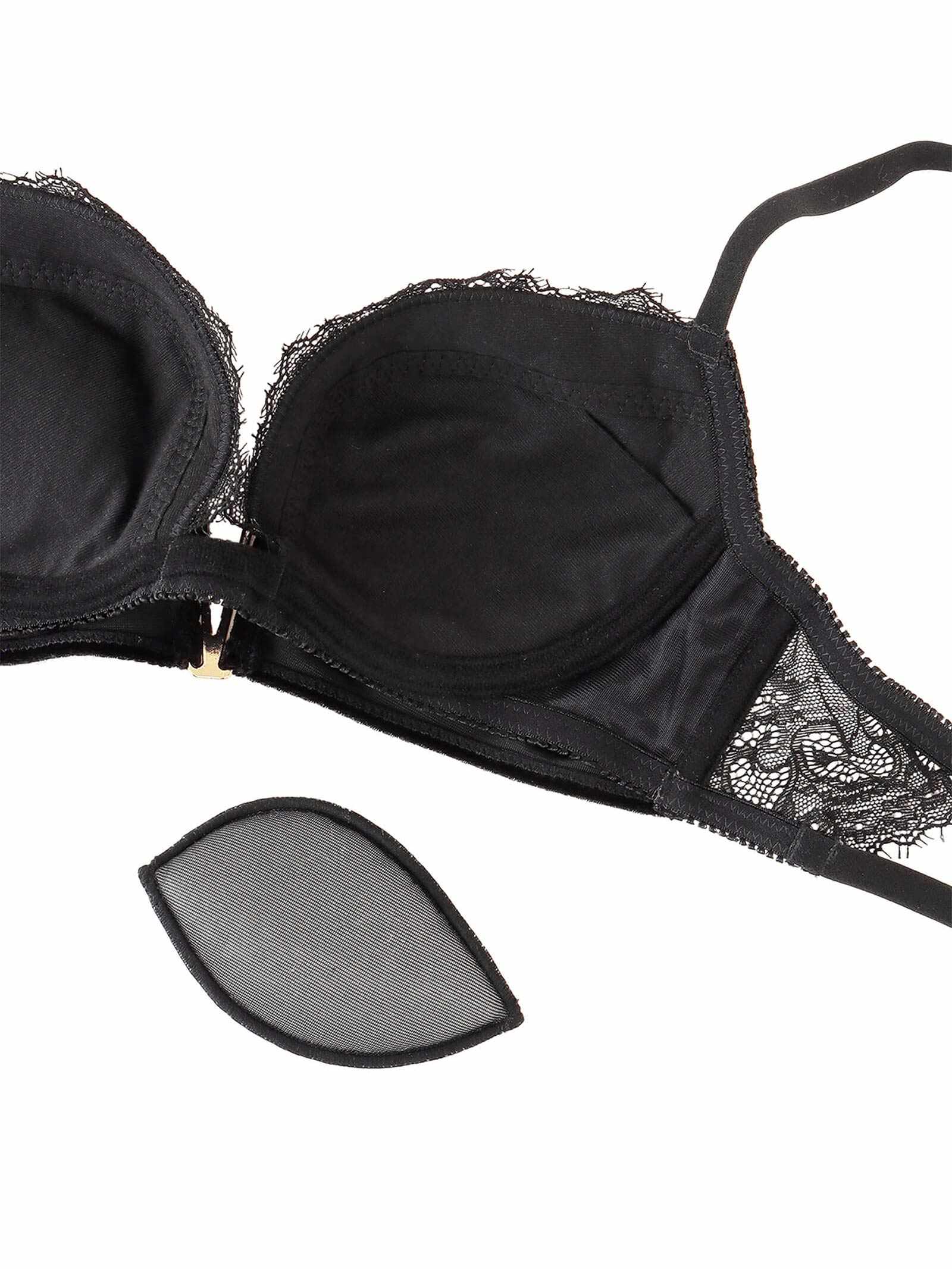 2/8新作!【Rちゃんプロデュース/LEMURA】Velvet&Lace Lingerie -フルバックセット-