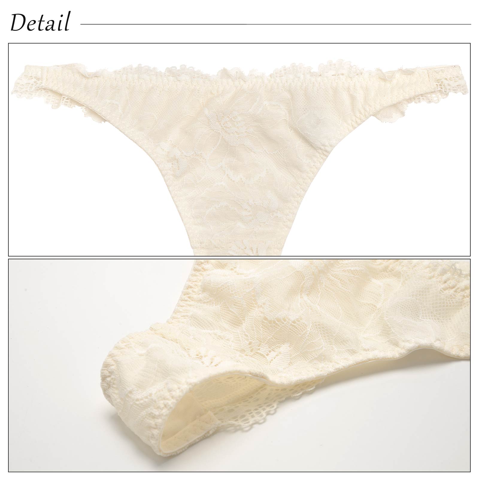 【吉木千沙都(ちぃぽぽ)プロデュース/lunangelina】Dreamy lace T-back