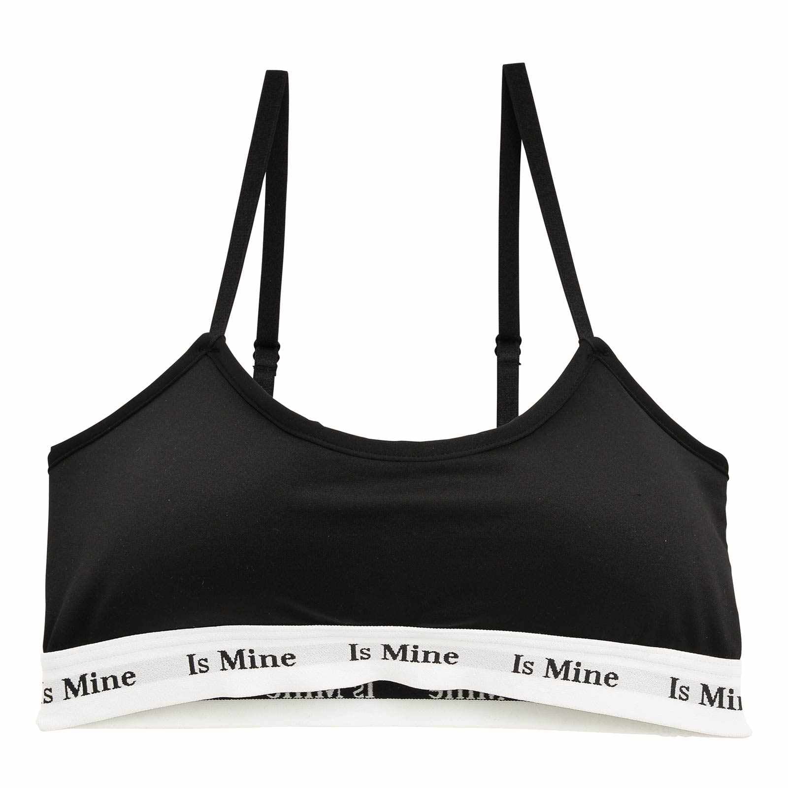 【IsMine】Casual tape Brassiere / Black