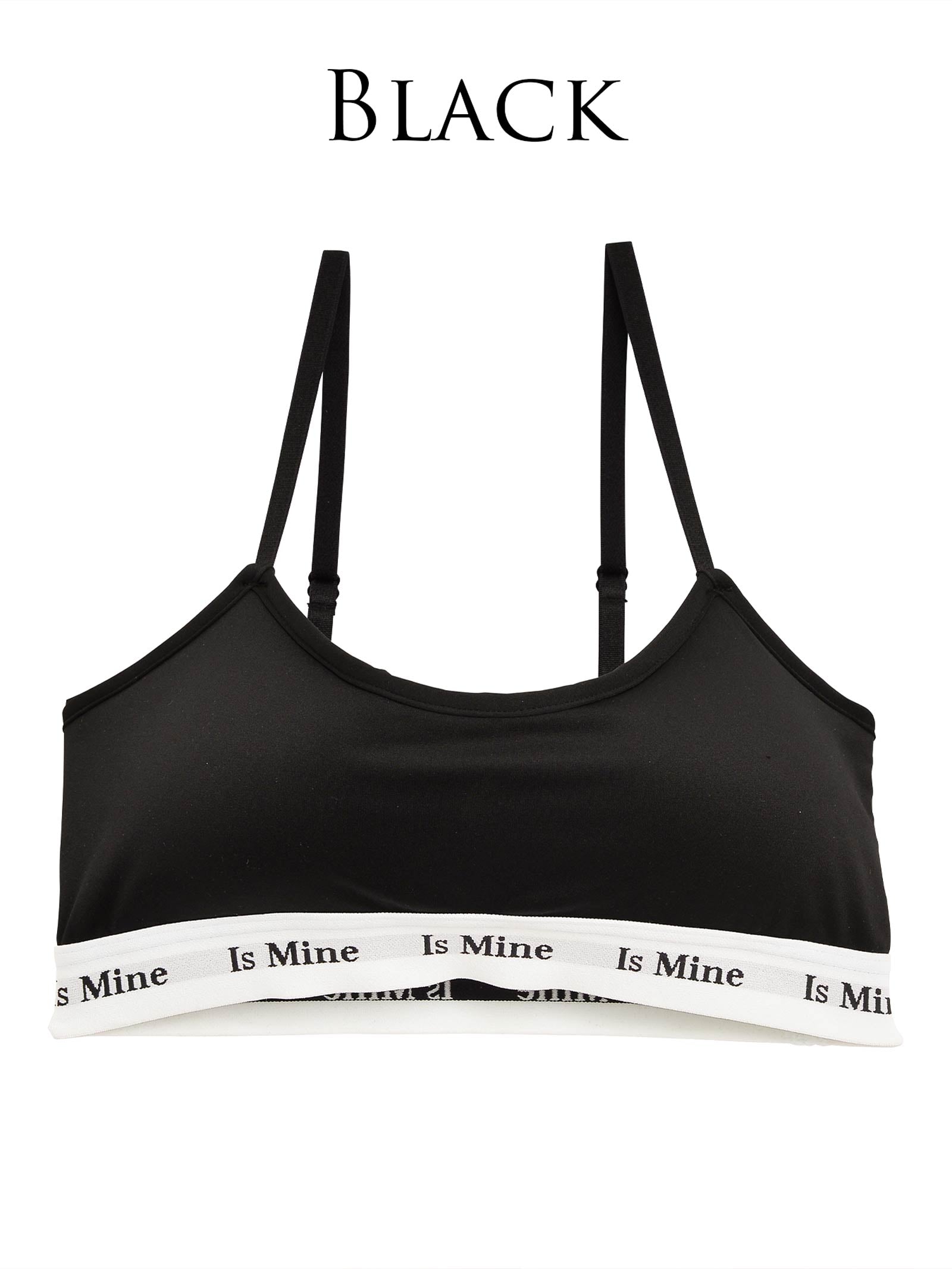 【IsMine】Casual tape Brassiere / Black