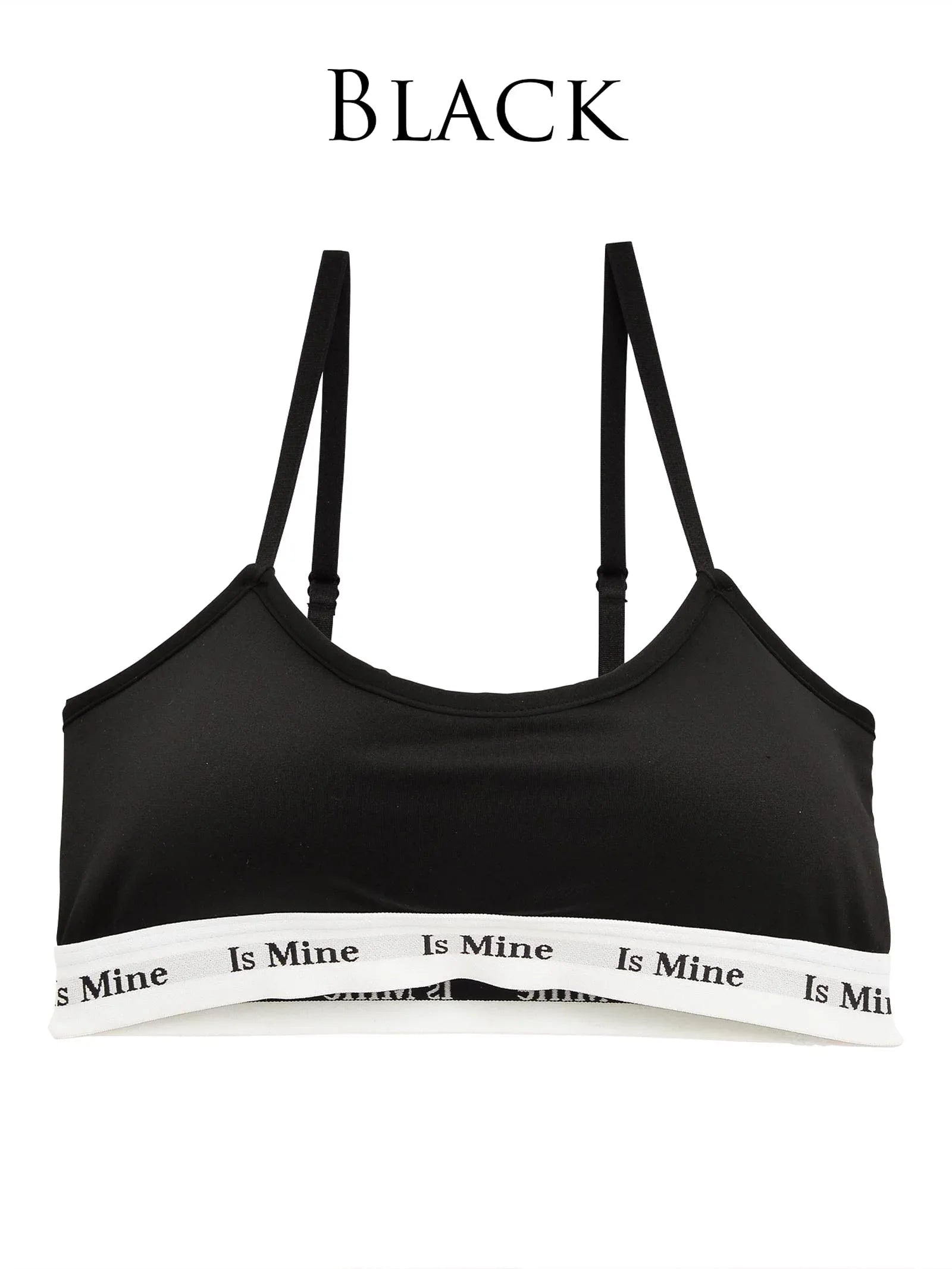 【IsMine】Casual tape Brassiere / Black - 【公式】247Lingerie