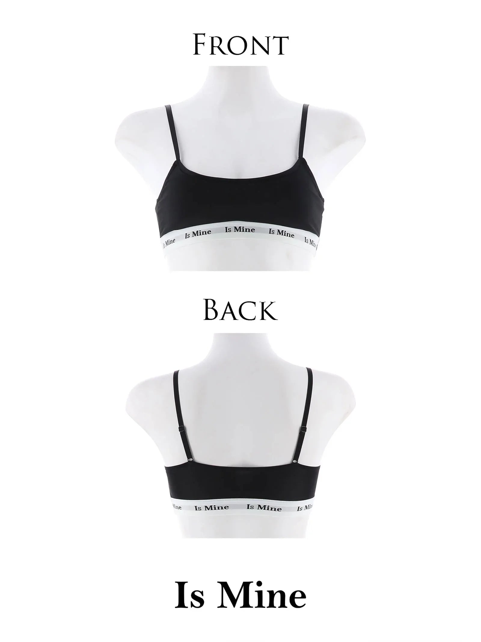 【IsMine】Casual tape Brassiere / Black - 【公式】247Lingerie