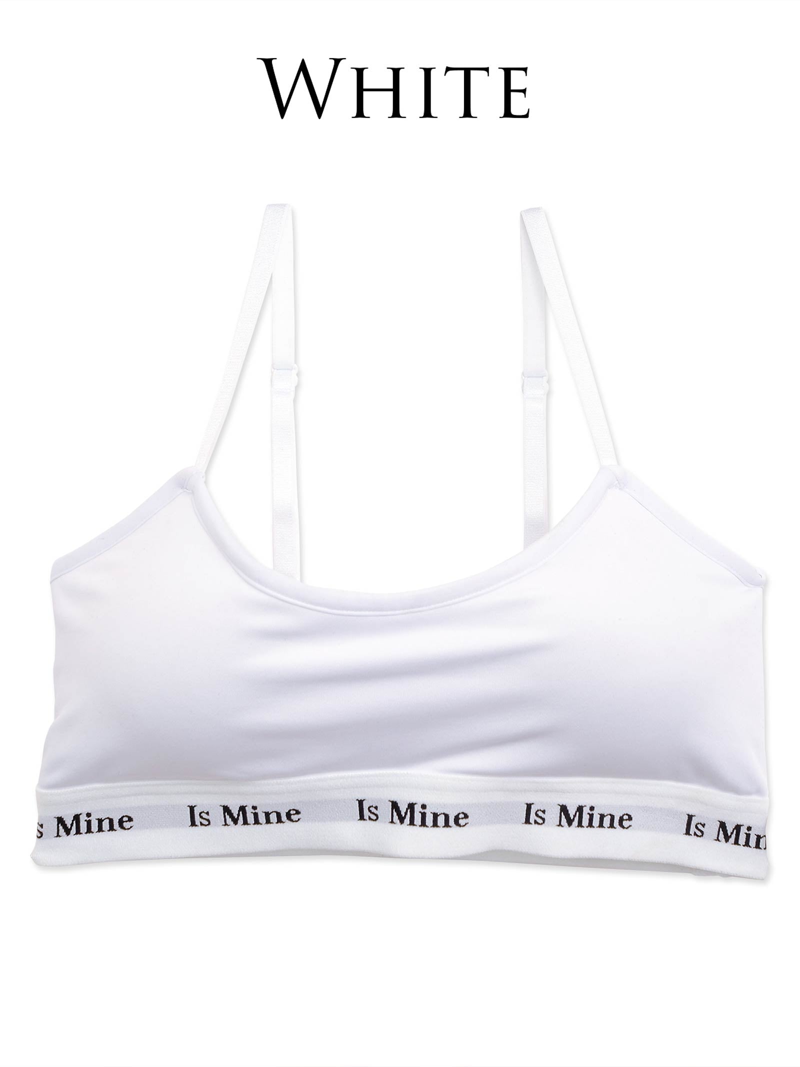 【IsMine】Casual tape Brassiere / White