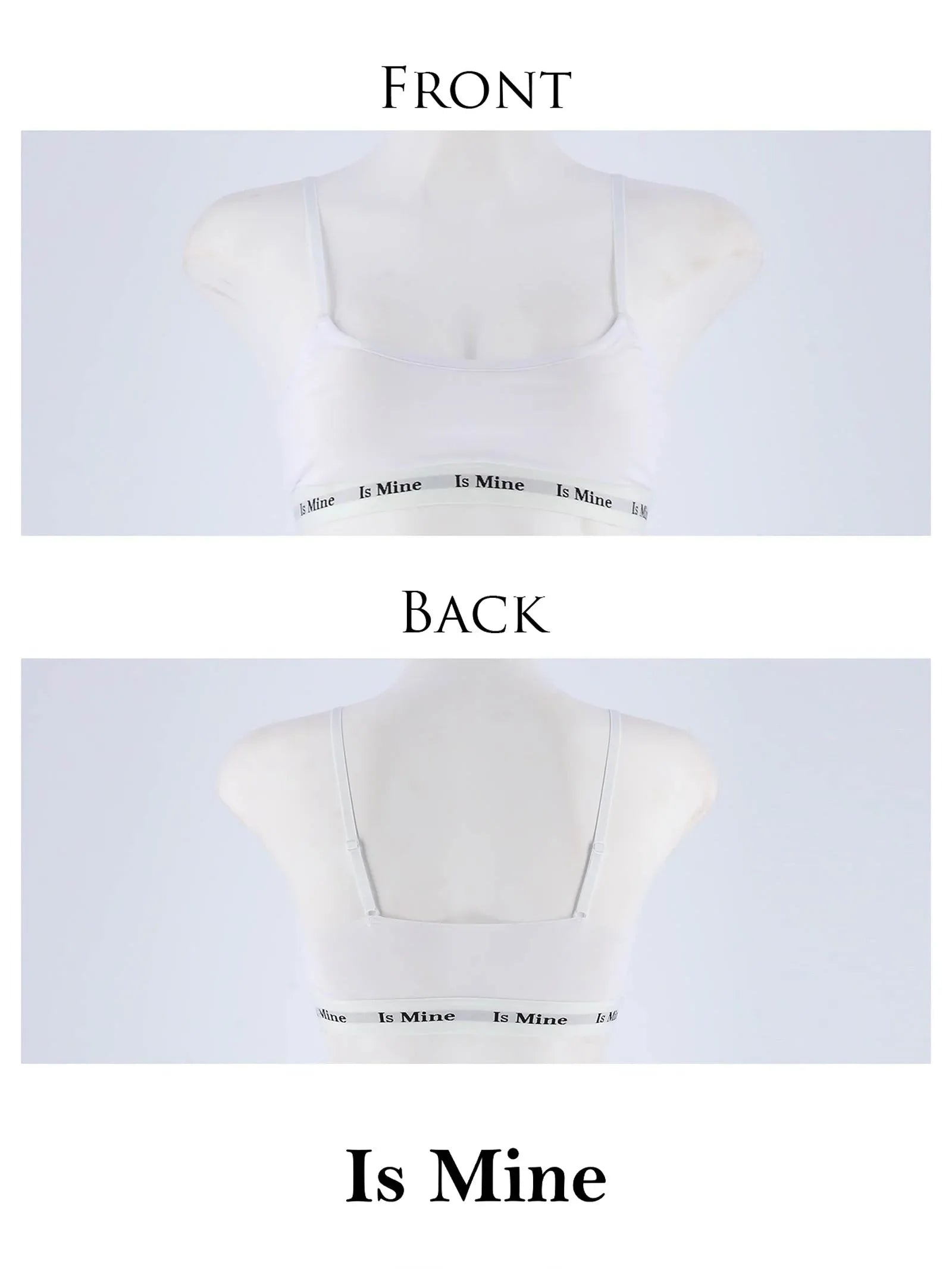 【IsMine】Casual tape Brassiere / White - 【公式】247Lingerie