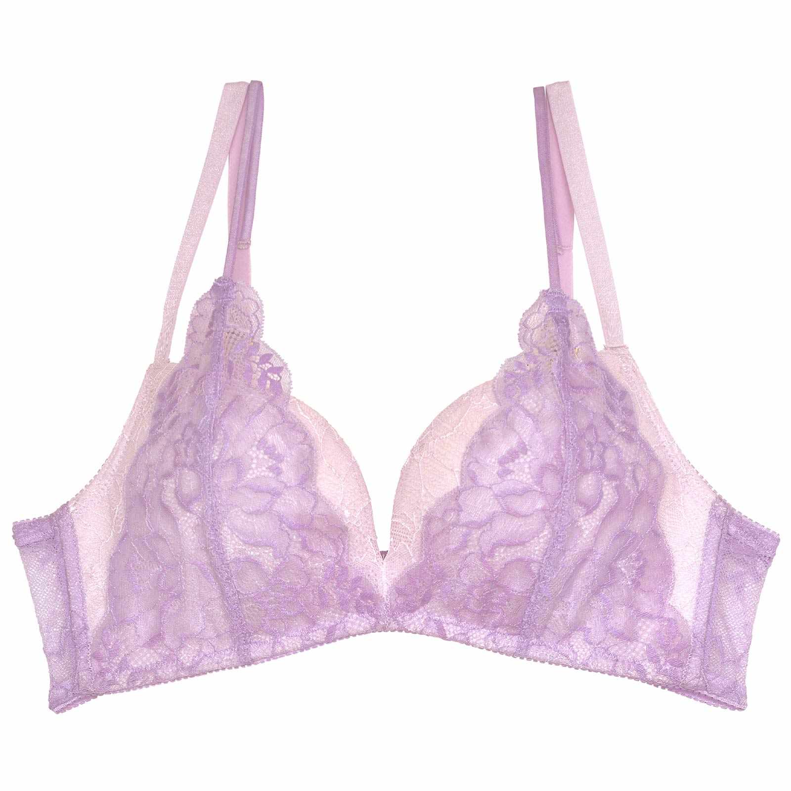 【吉木千沙都(ちぃぽぽ)プロデュース/lunangelina】Blossom Lacy Bra / Lavender - 【公式】247Lingerie