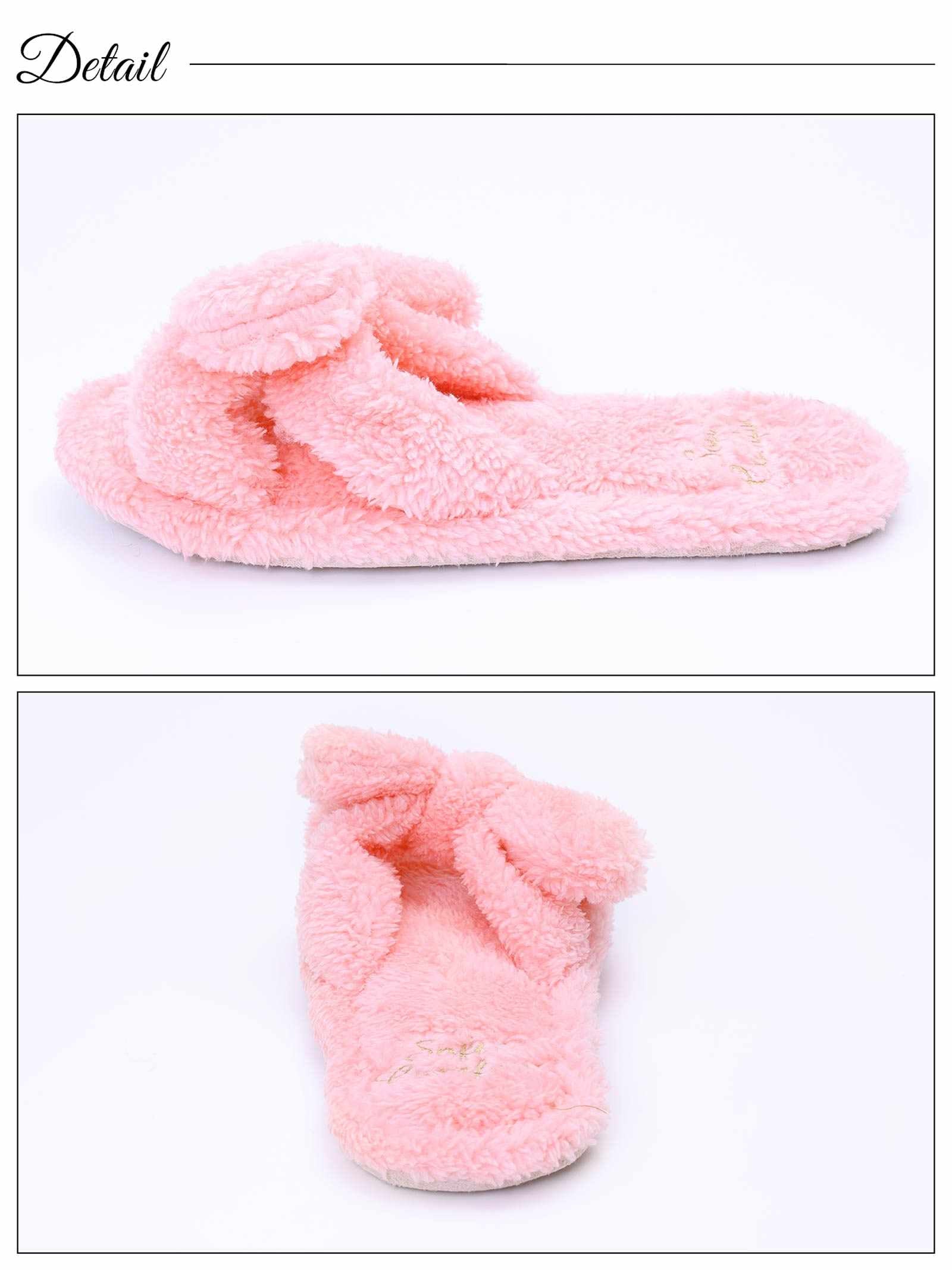 11/20新作!モコモコリボンルームスリッパ