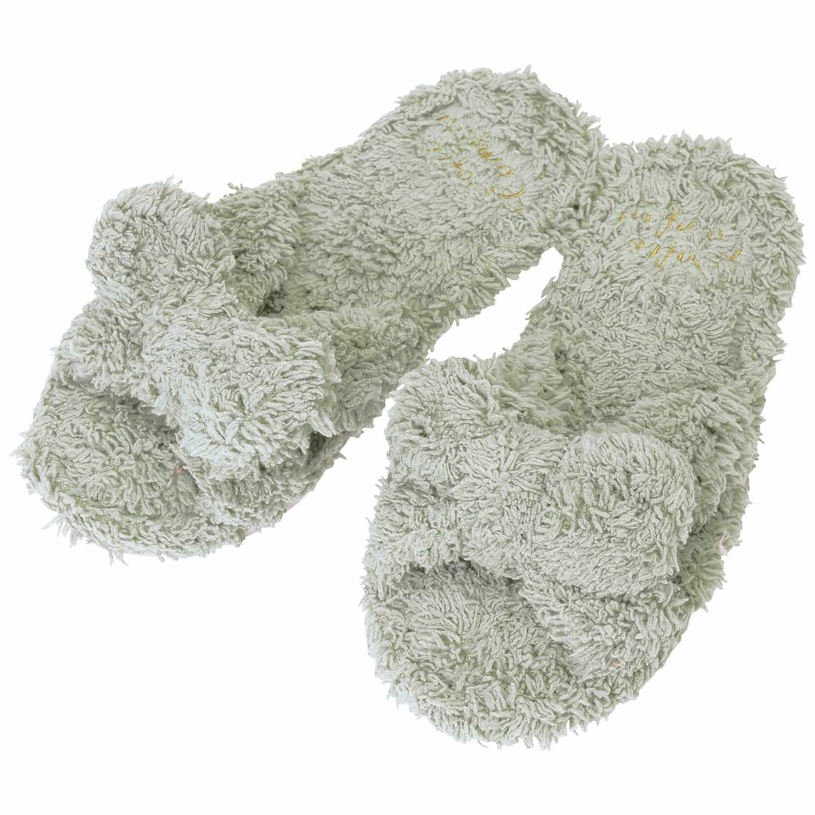 モコモコリボンルームスリッパ