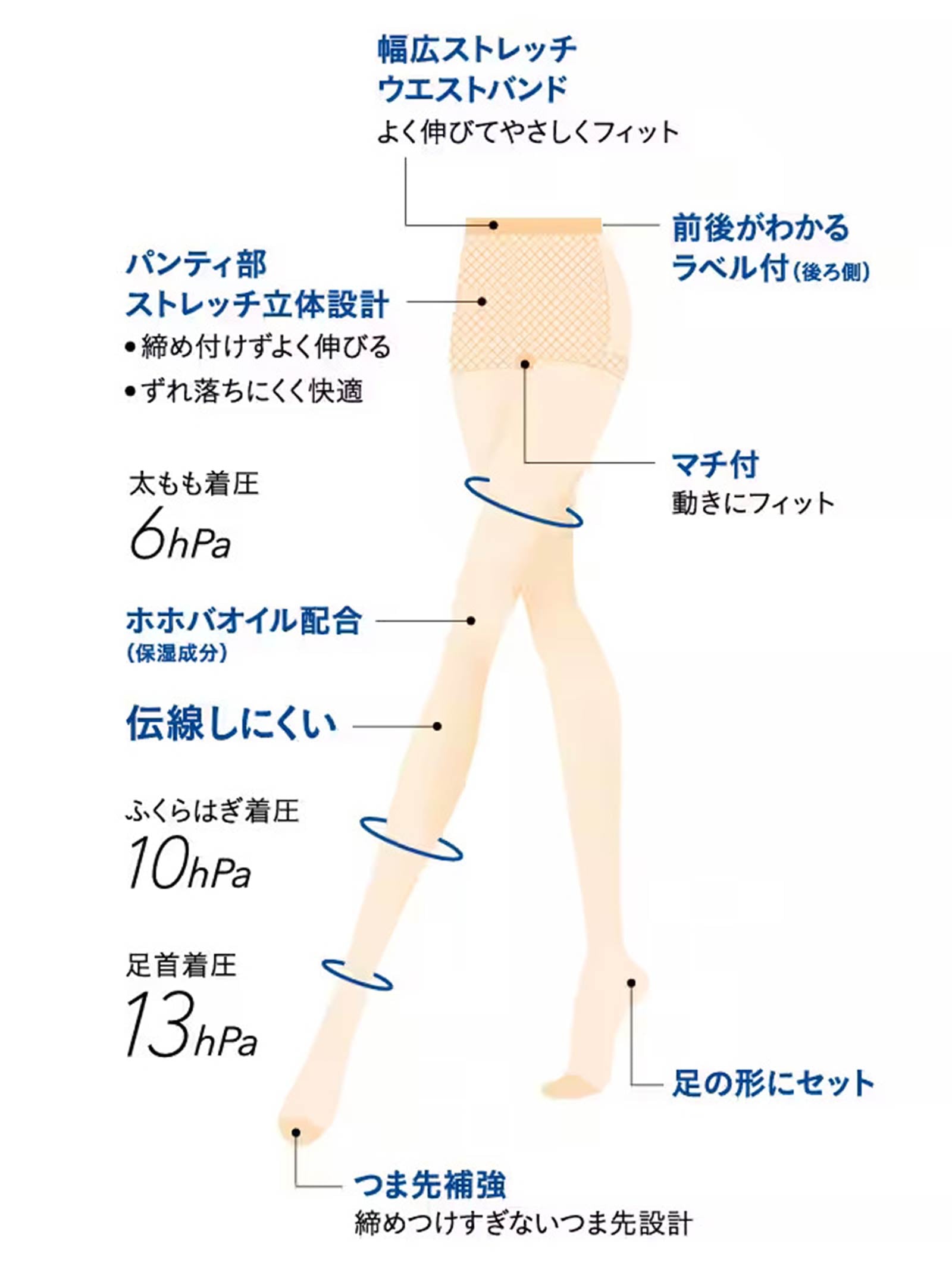4/17新作!【SABRUNA】サブリナ 美しく引き締める着圧ストッキング