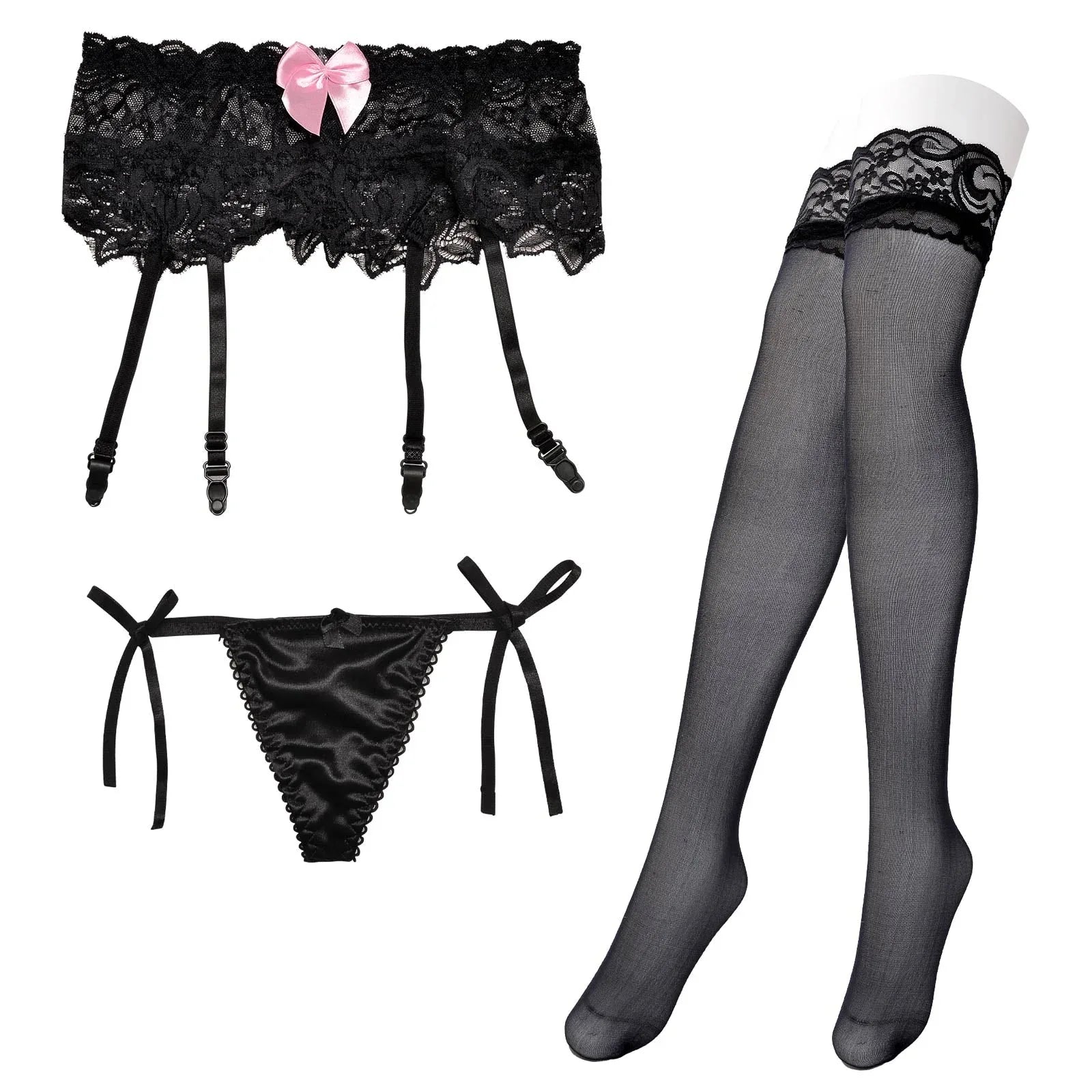 2/5再販!ボタニカルフラワーレースガーターセット - 【公式】247Lingerie