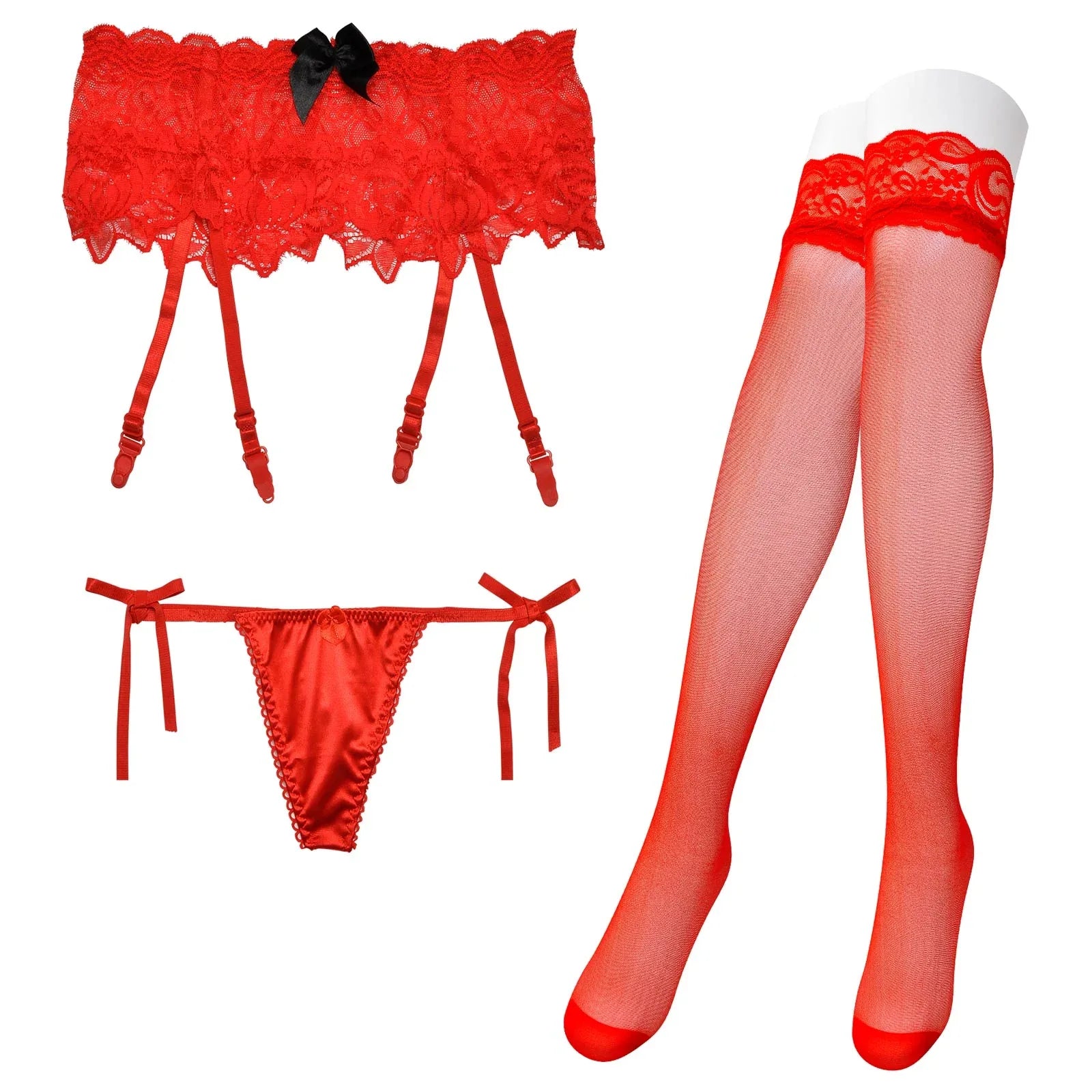 2/5再販!ボタニカルフラワーレースガーターセット - 【公式】247Lingerie