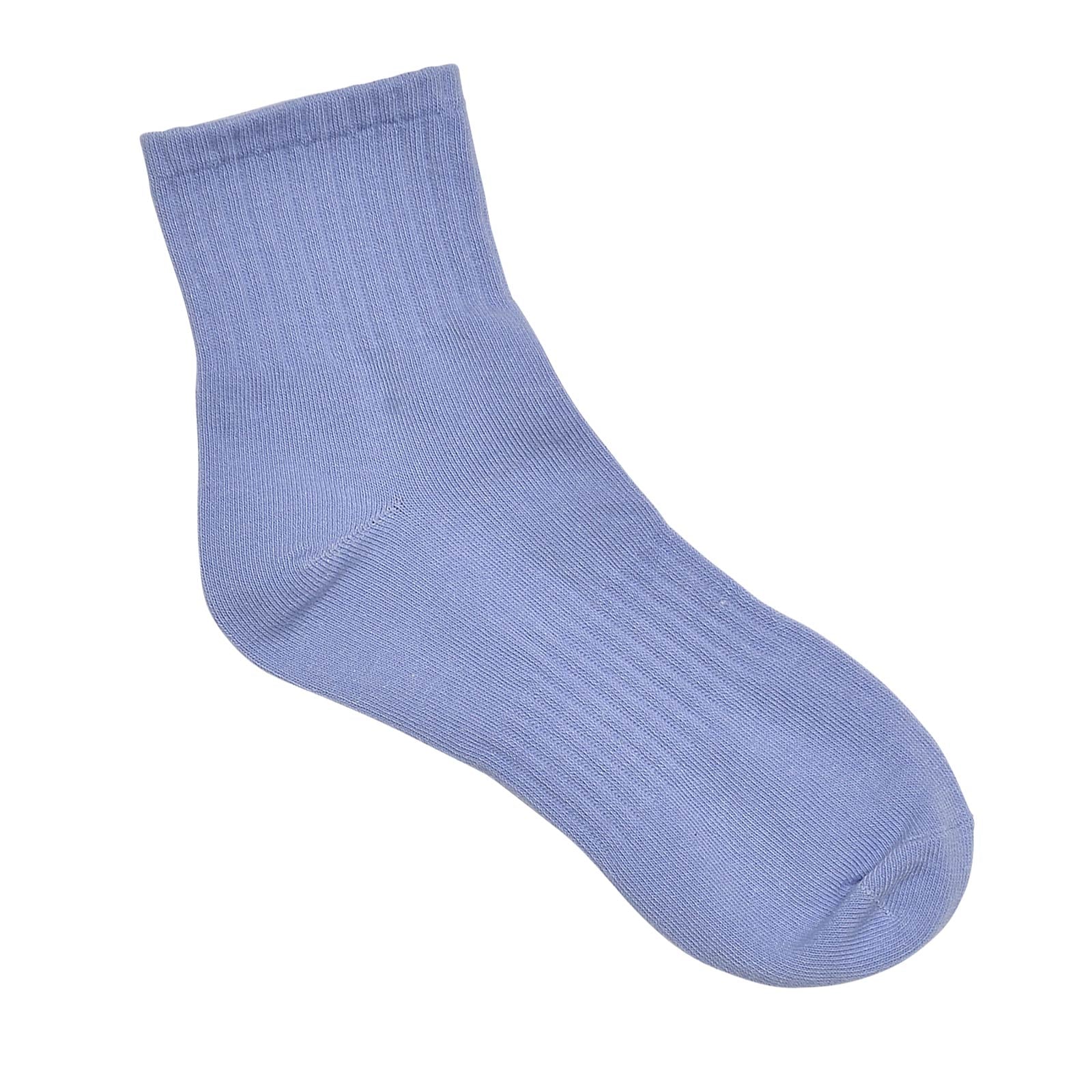 シンプルワンカラークルーソックス