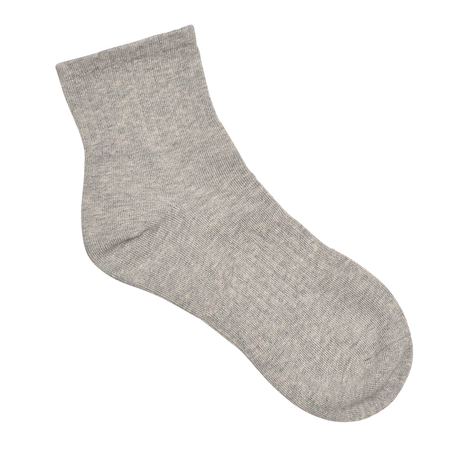 シンプルワンカラークルーソックス