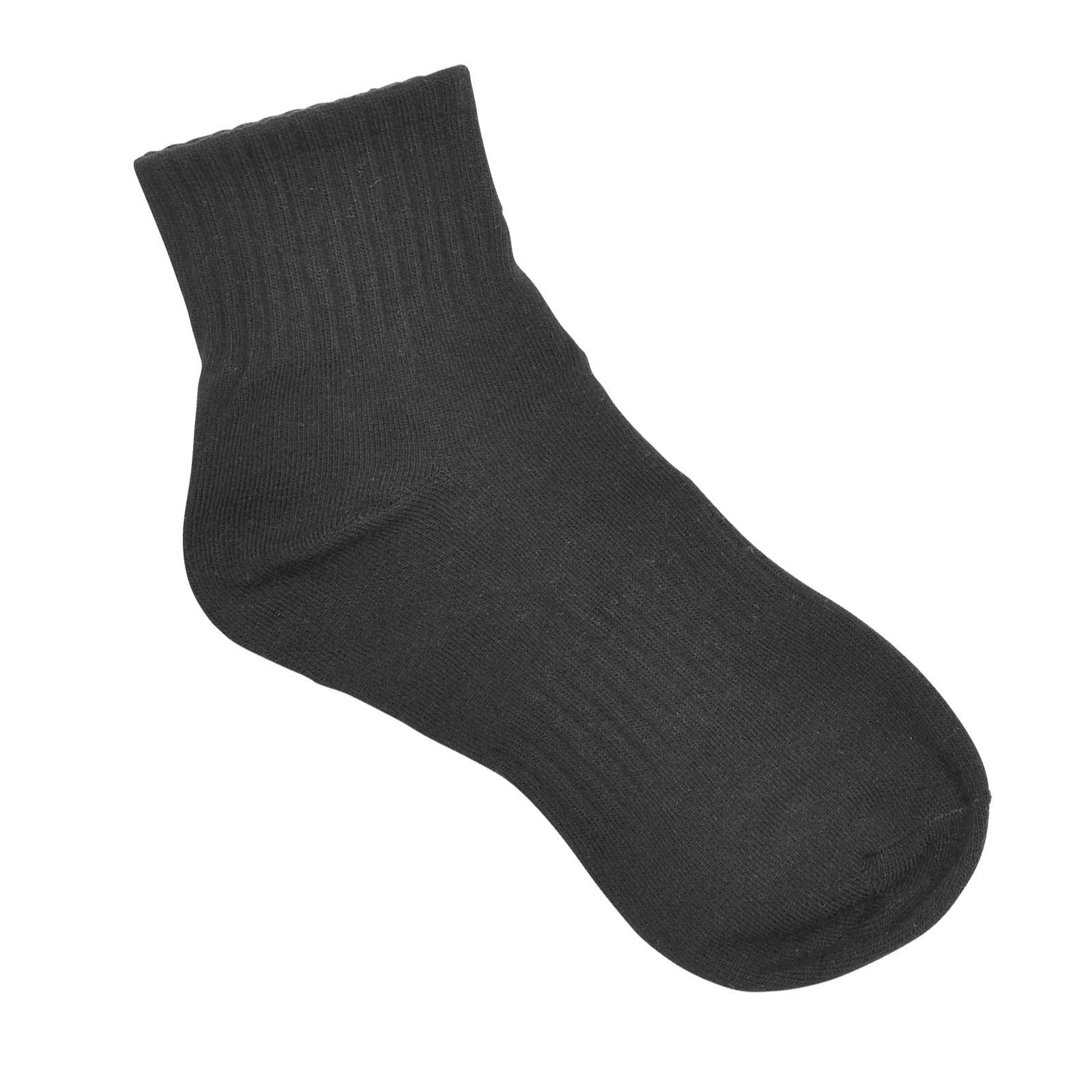 シンプルワンカラークルーソックス