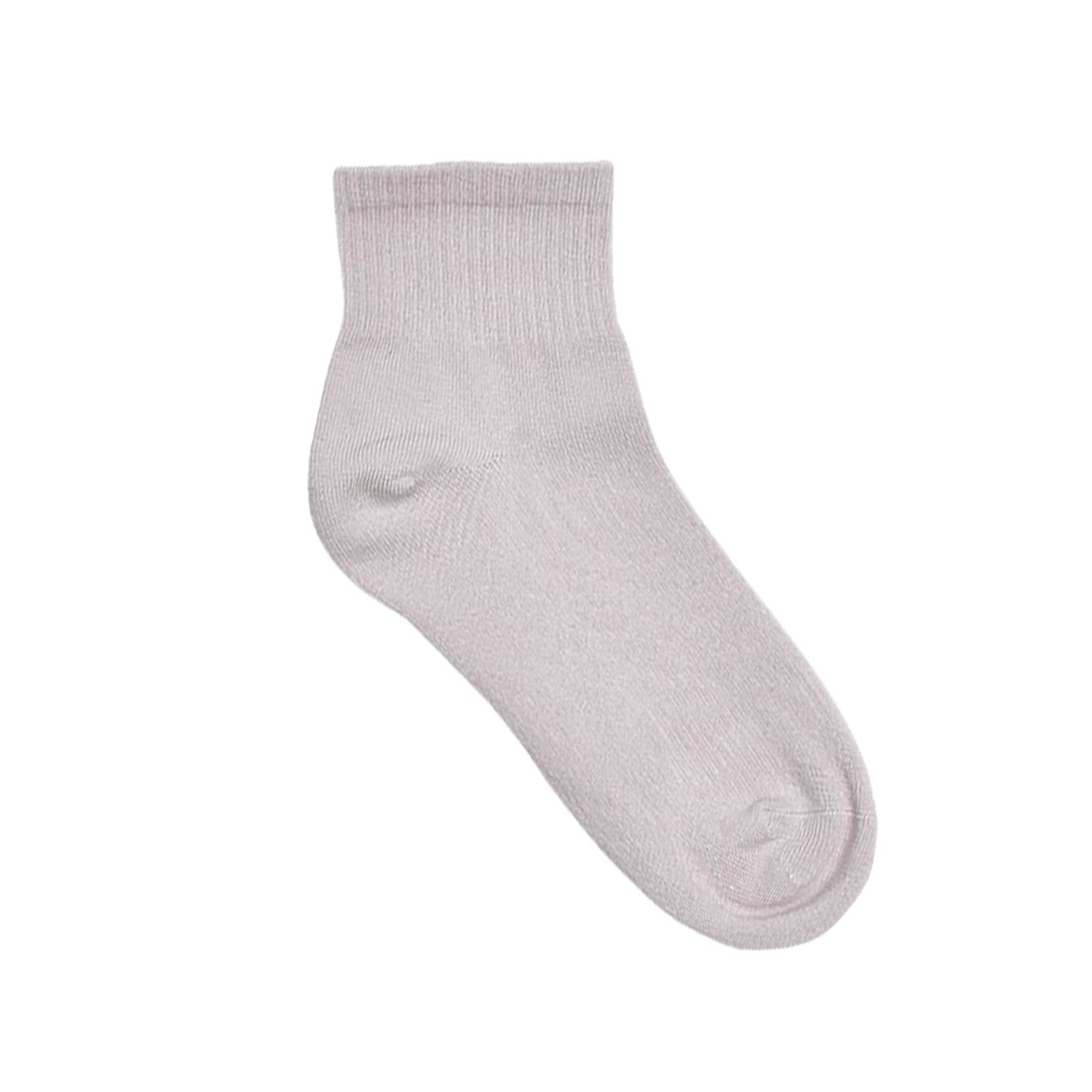 ワンカラーリブショートソックス