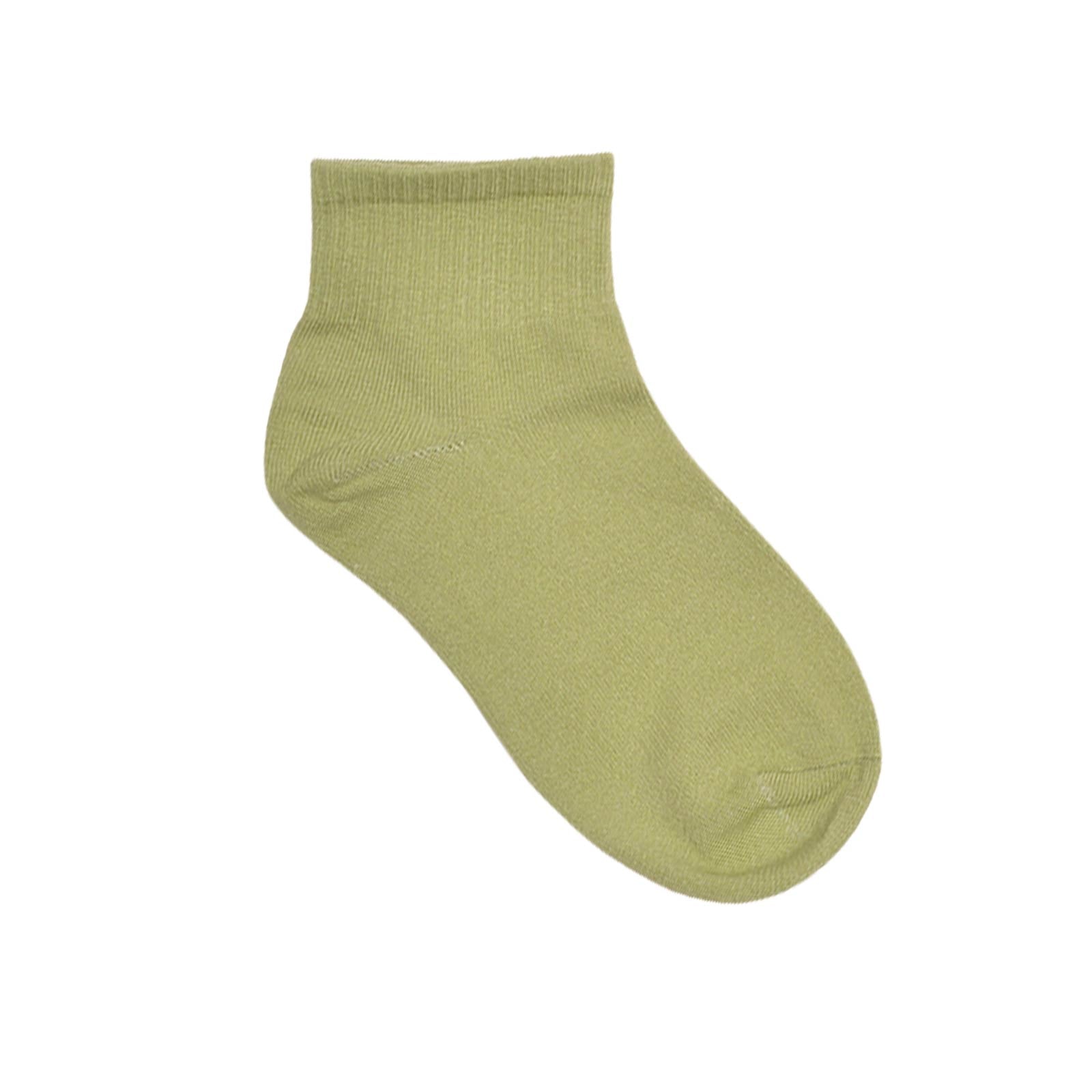 ワンカラーリブショートソックス