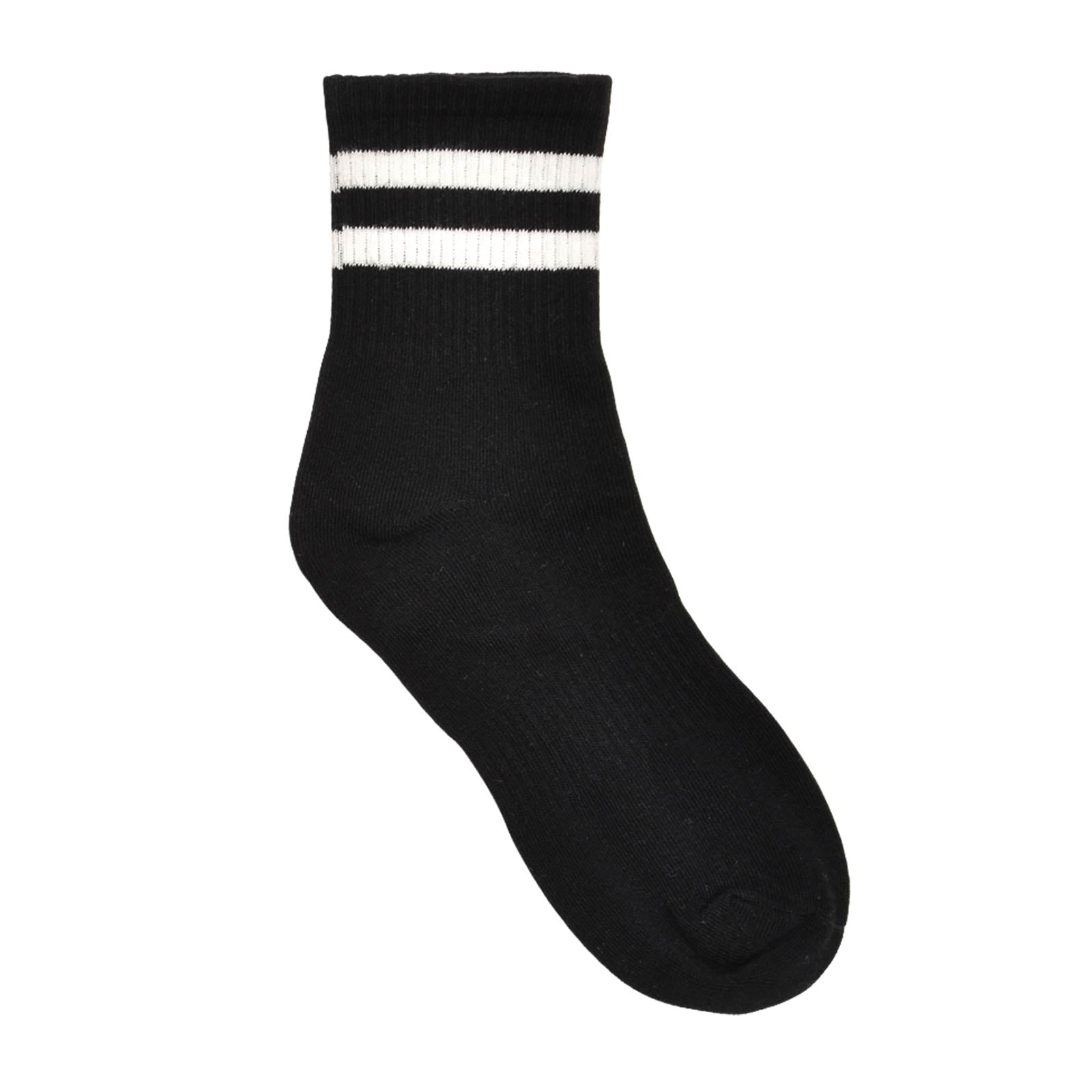 ダブルラインクルーソックス