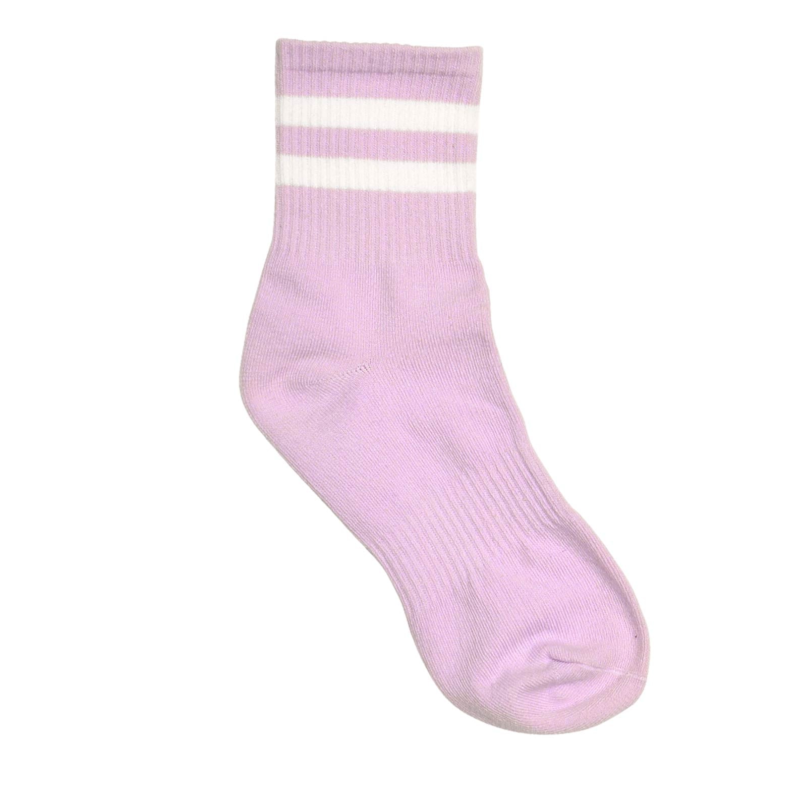 ダブルラインクルーソックス