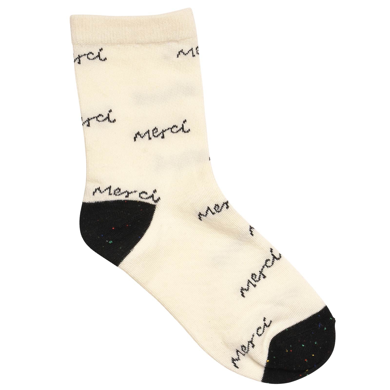 モノトーンロゴクルーソックス