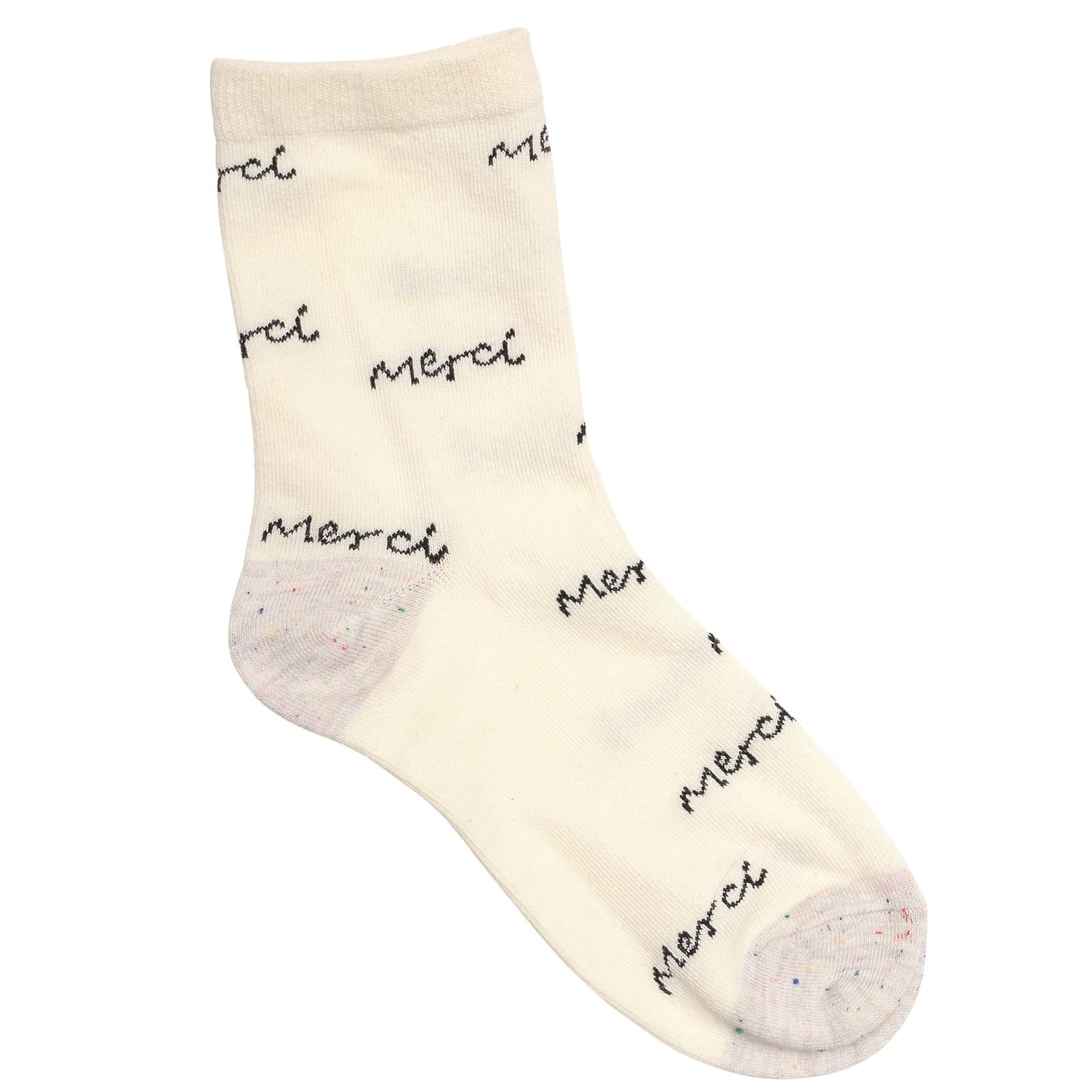 モノトーンロゴクルーソックス