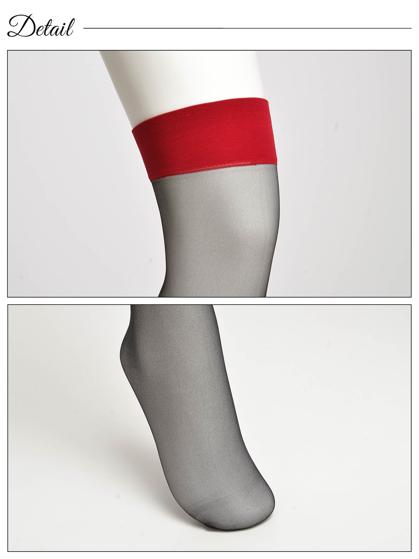 1/10新作!シンプルワンカラーシアーニーハイストッキング