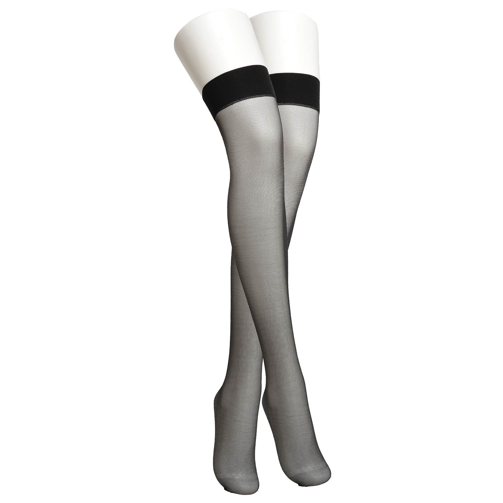 12/16再販!シンプルワンカラーシアーニーハイストッキング