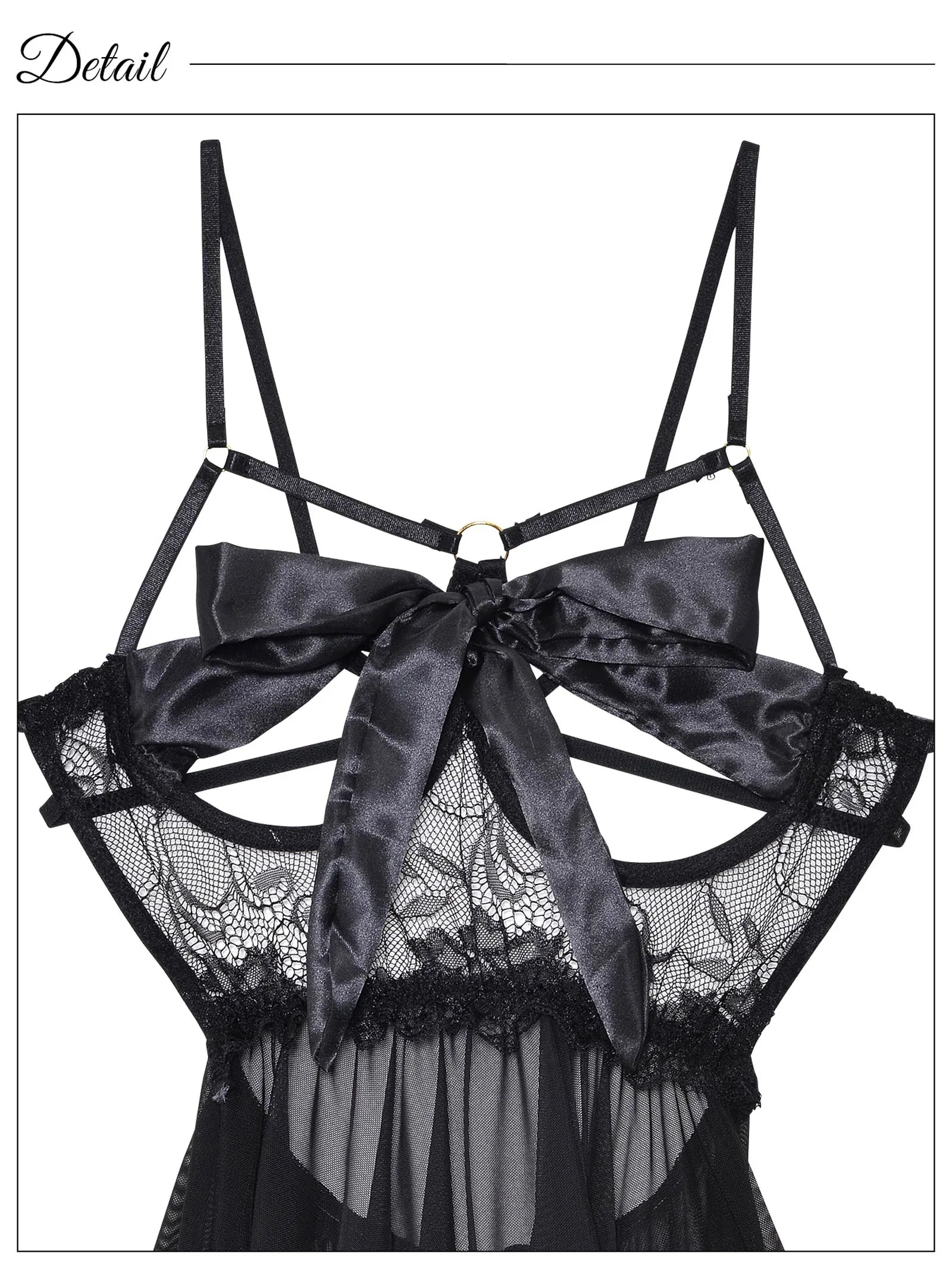 2/25再販!センシュアルレースコードリボンベビードール - 【公式】247Lingerie