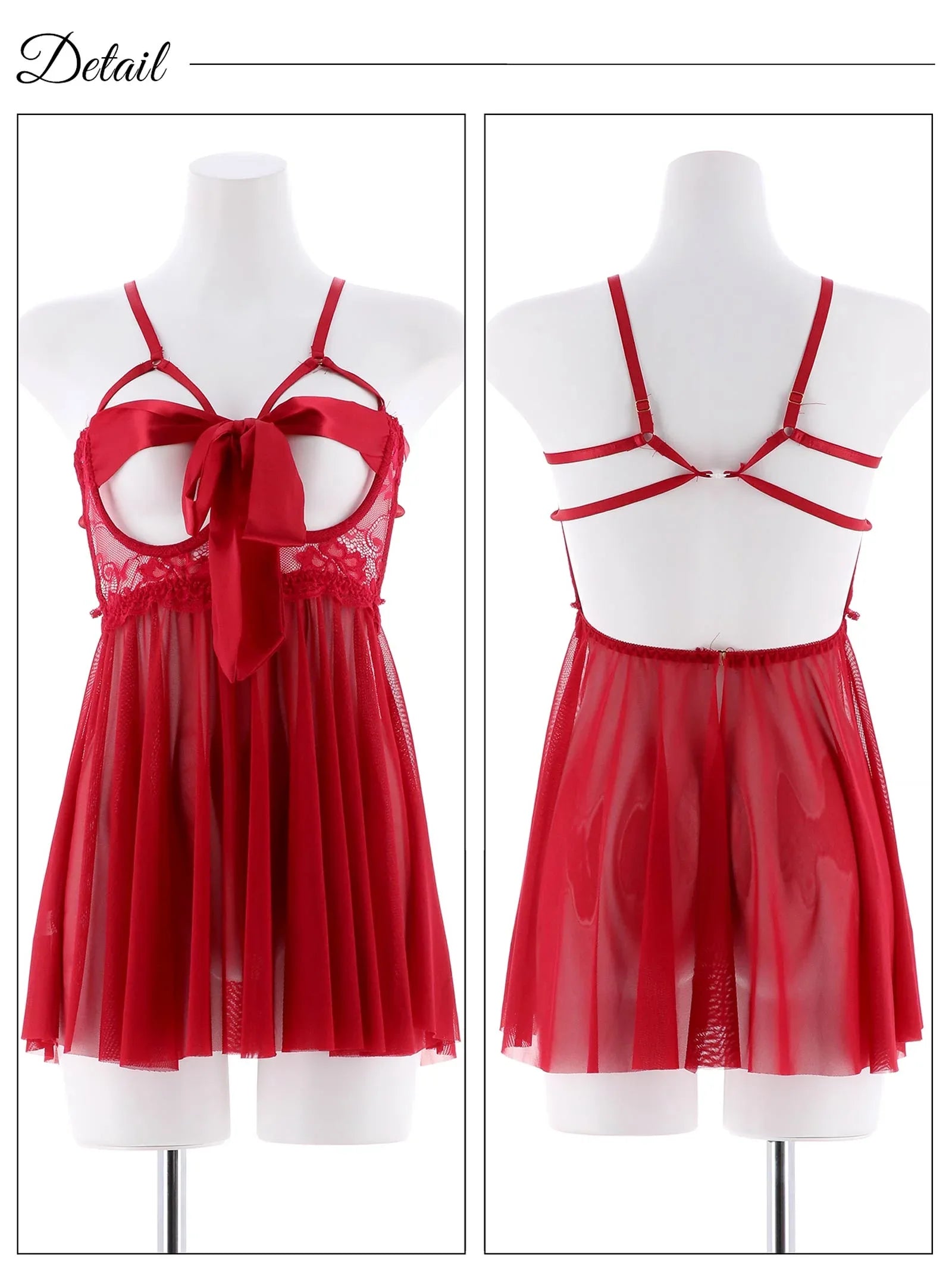 2/25再販!センシュアルレースコードリボンベビードール - 【公式】247Lingerie