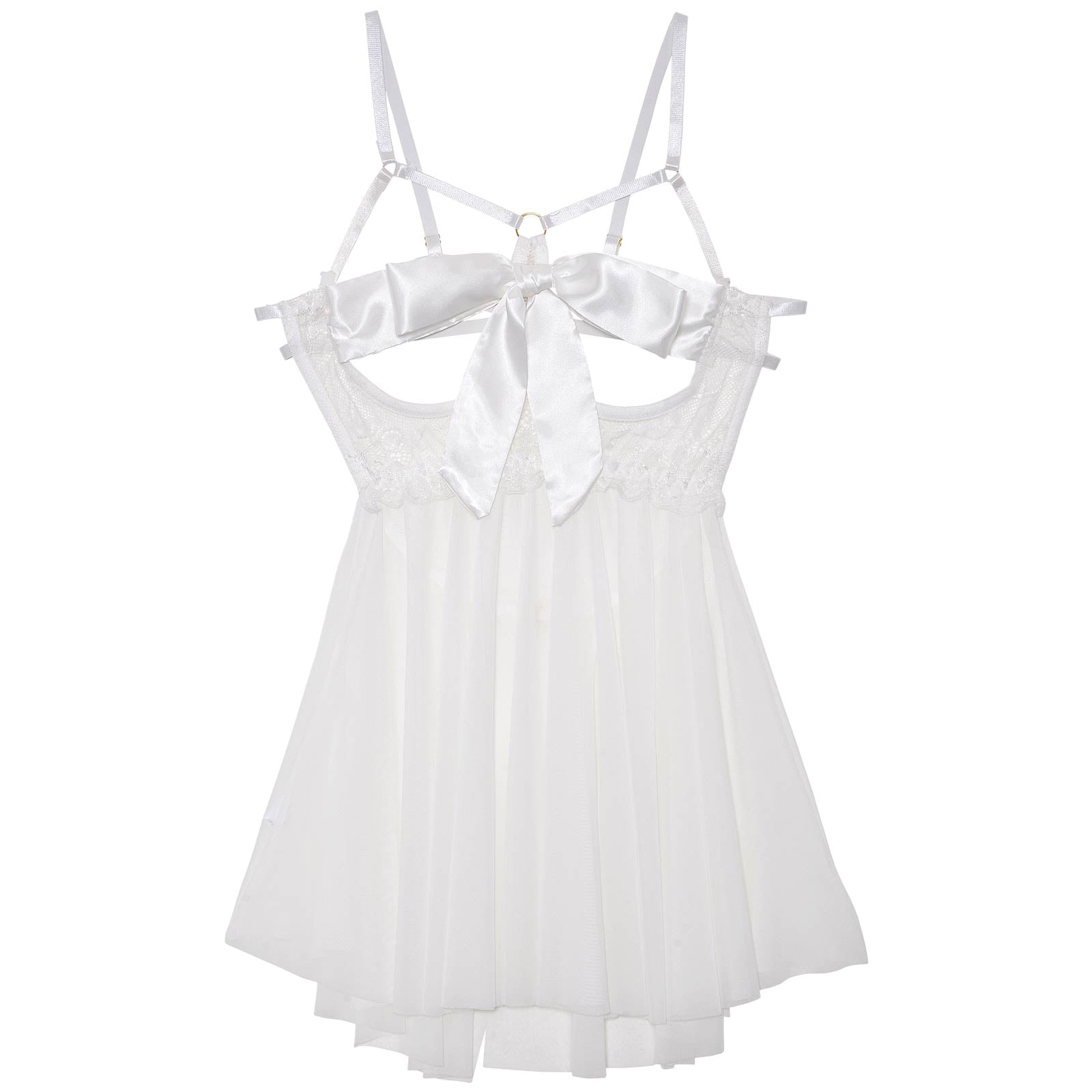 12/4再販!センシュアルレースコードリボンベビードール