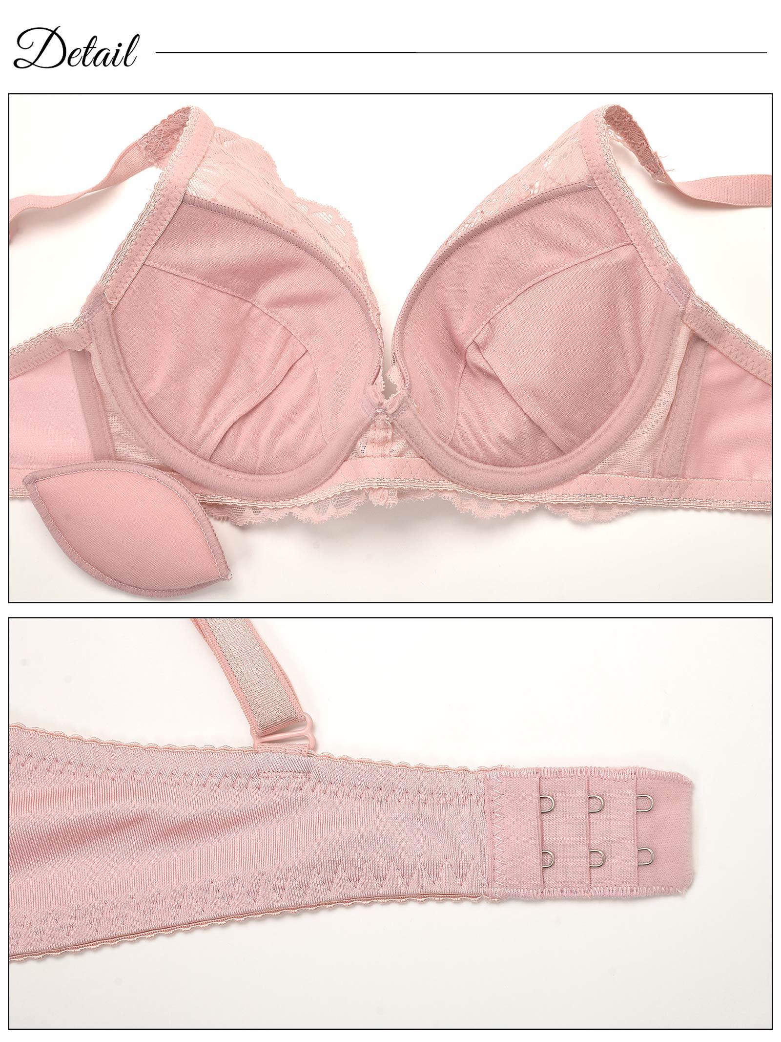 ナチュラルレースブラジャー&フルバックショーツ - 【公式】247Lingerie