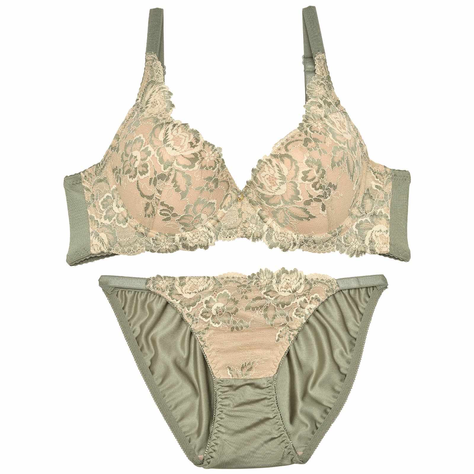 ジーニアルダスティフラワーブラジャー&フルバックショーツ