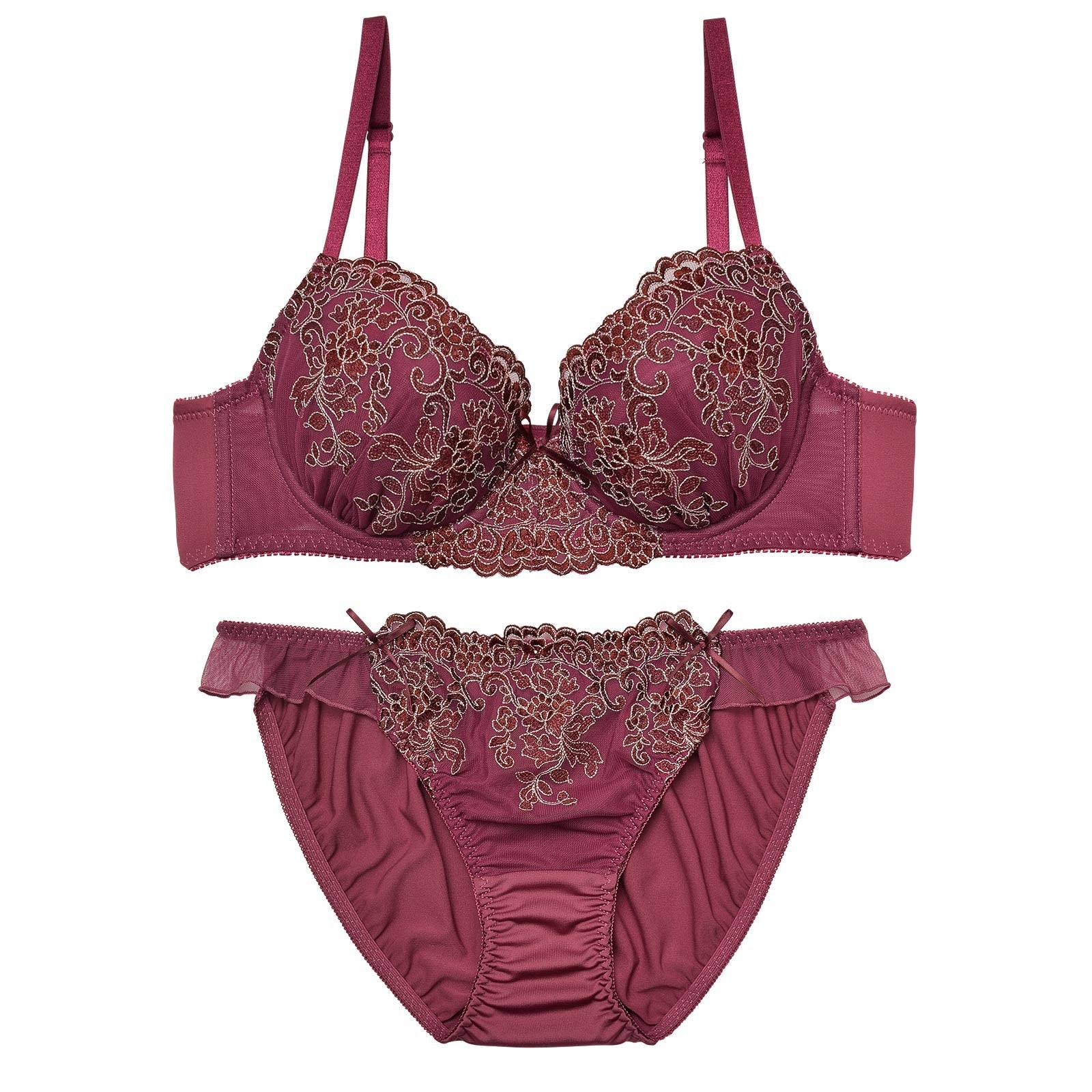 ロイヤルローズガーデンブラジャー&フルバックショーツ