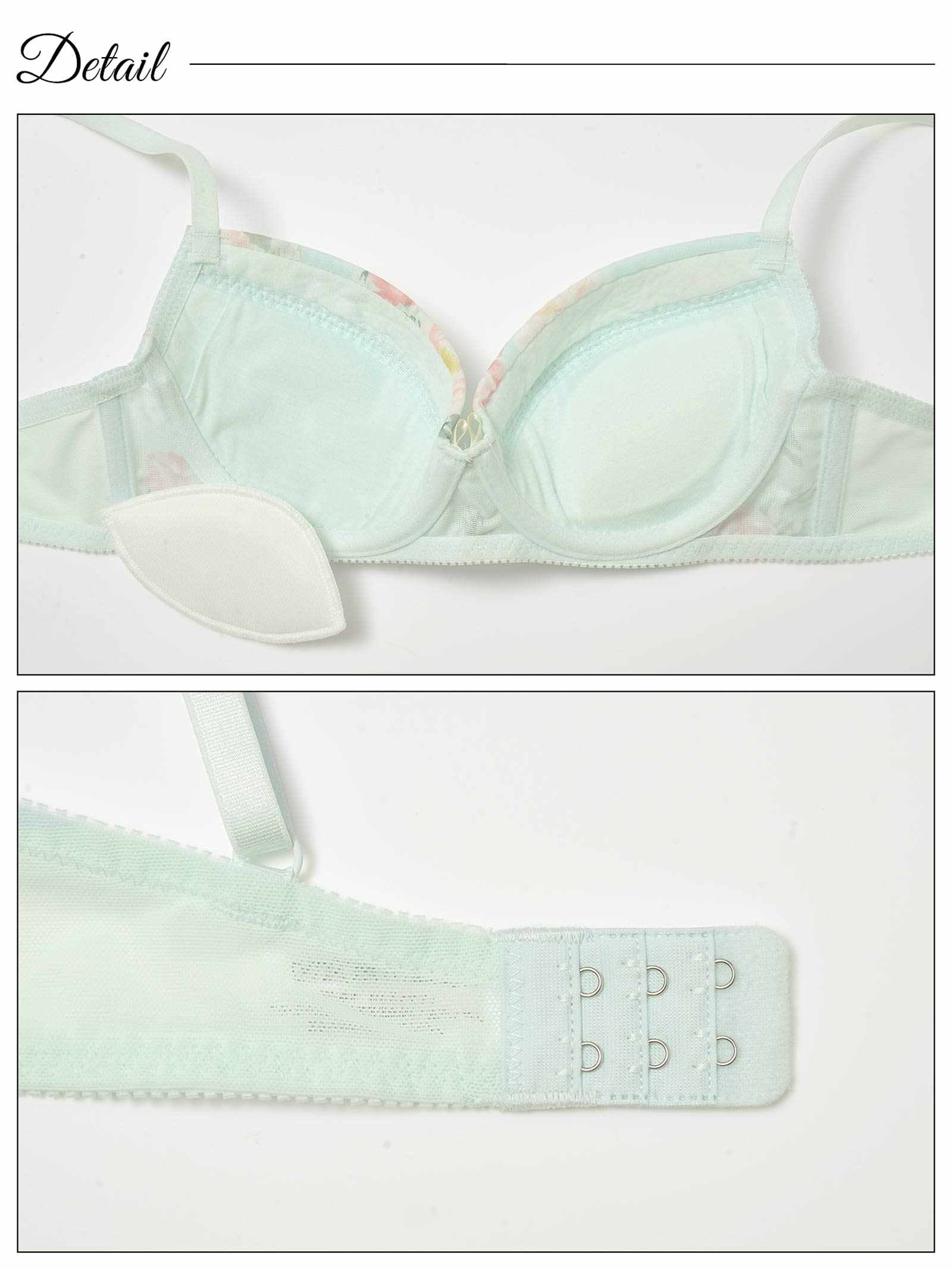 3/13新作!スイートローズシフォンブラジャー&フルバックショーツ