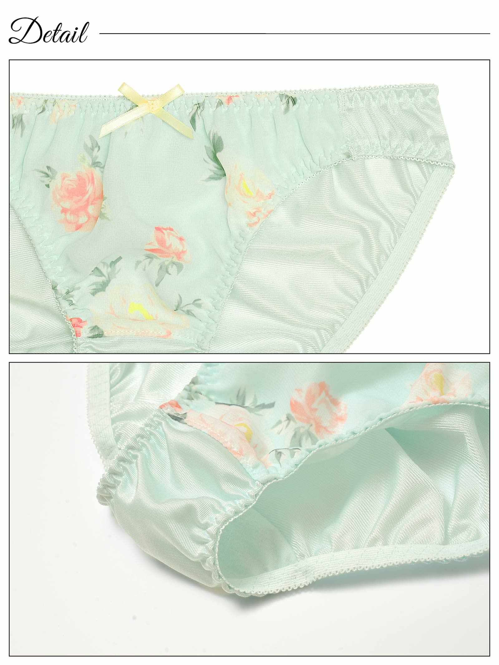 3/13新作!スイートローズシフォンブラジャー&フルバックショーツ