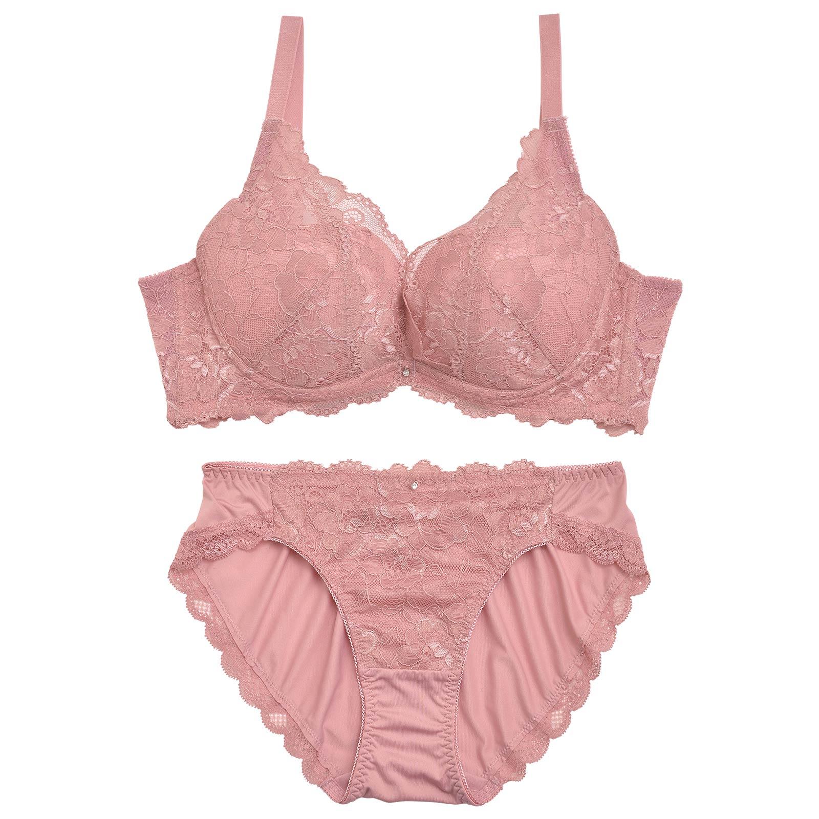 エレガントフローラル育乳脇高ブラジャー&フルバックショーツ - 【公式】247Lingerie