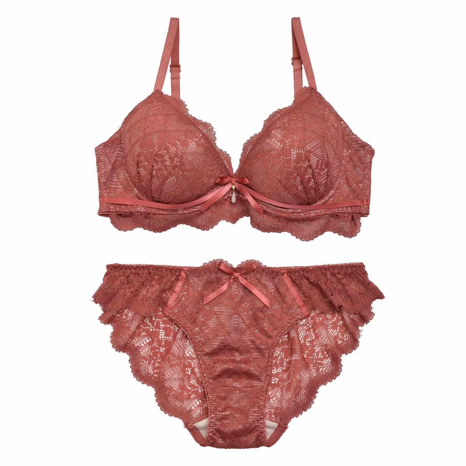 1/24再販!レーシィスカラップブラジャー&バック透けフルバックショーツ - 【公式】247Lingerie