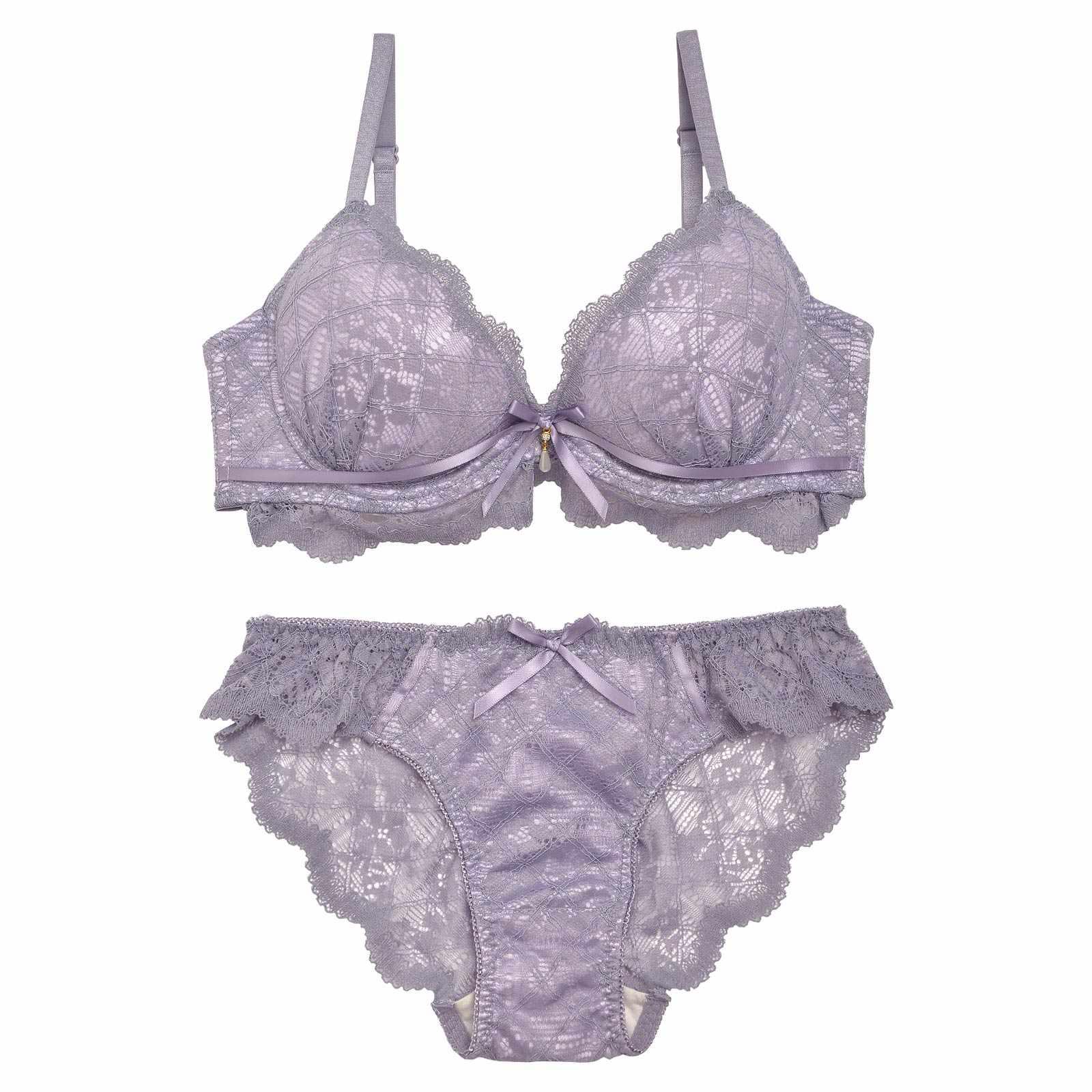 1/24再販!レーシィスカラップブラジャー&バック透けフルバックショーツ - 【公式】247Lingerie