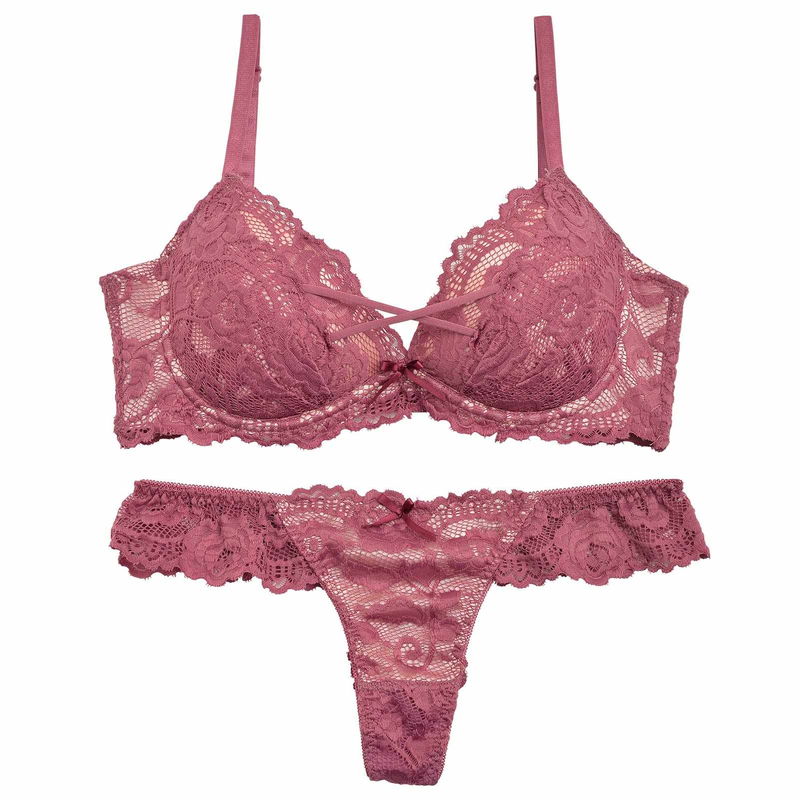 1/17再販!シャルマンシアーローズ育乳脇高ブラジャー&Tバックショーツ - 【公式】247Lingerie