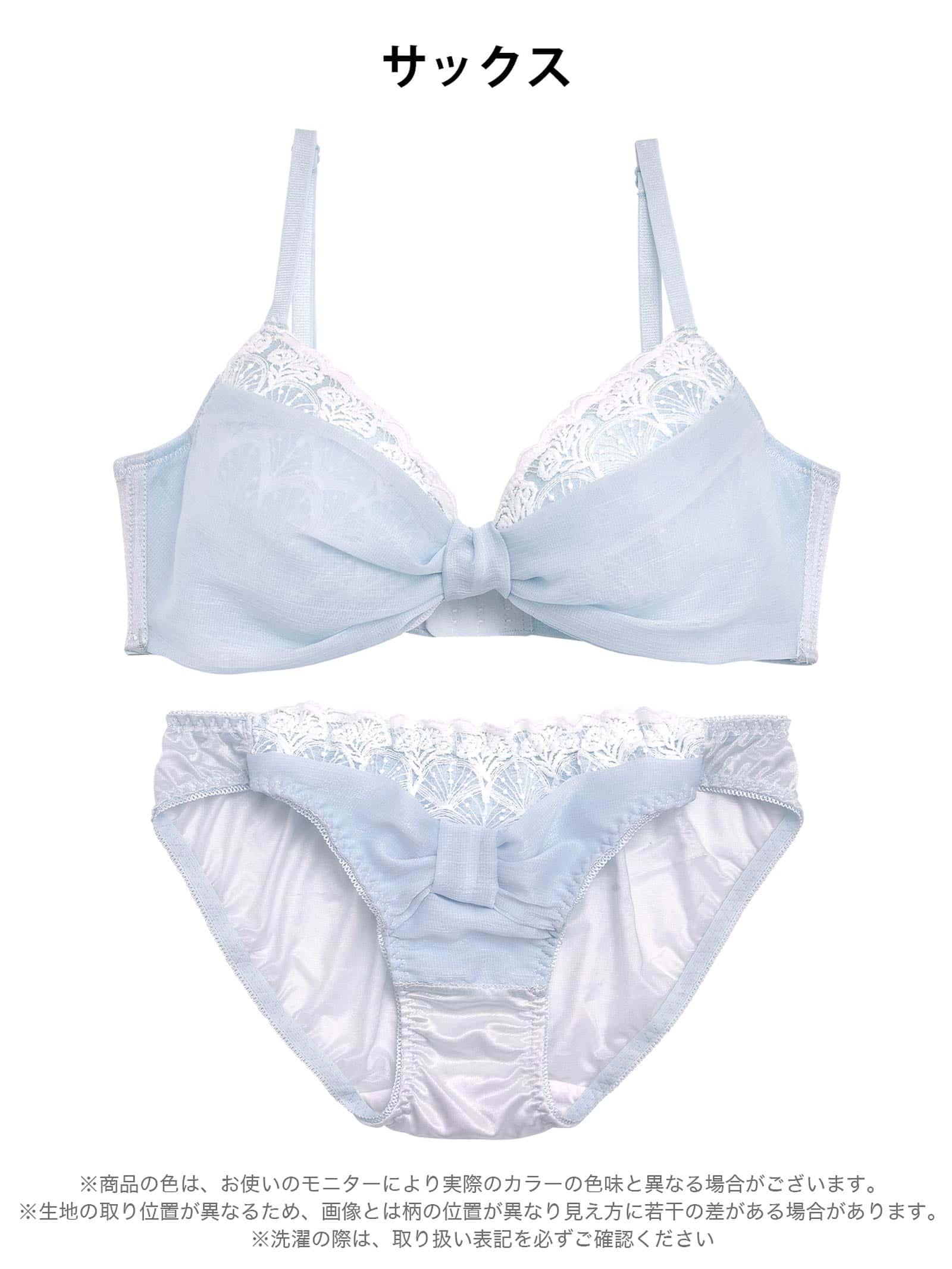 2/10再販!プリンセスリボンガーリー育乳脇高ブラジャー&フルバックショーツ - 【公式】247Lingerie