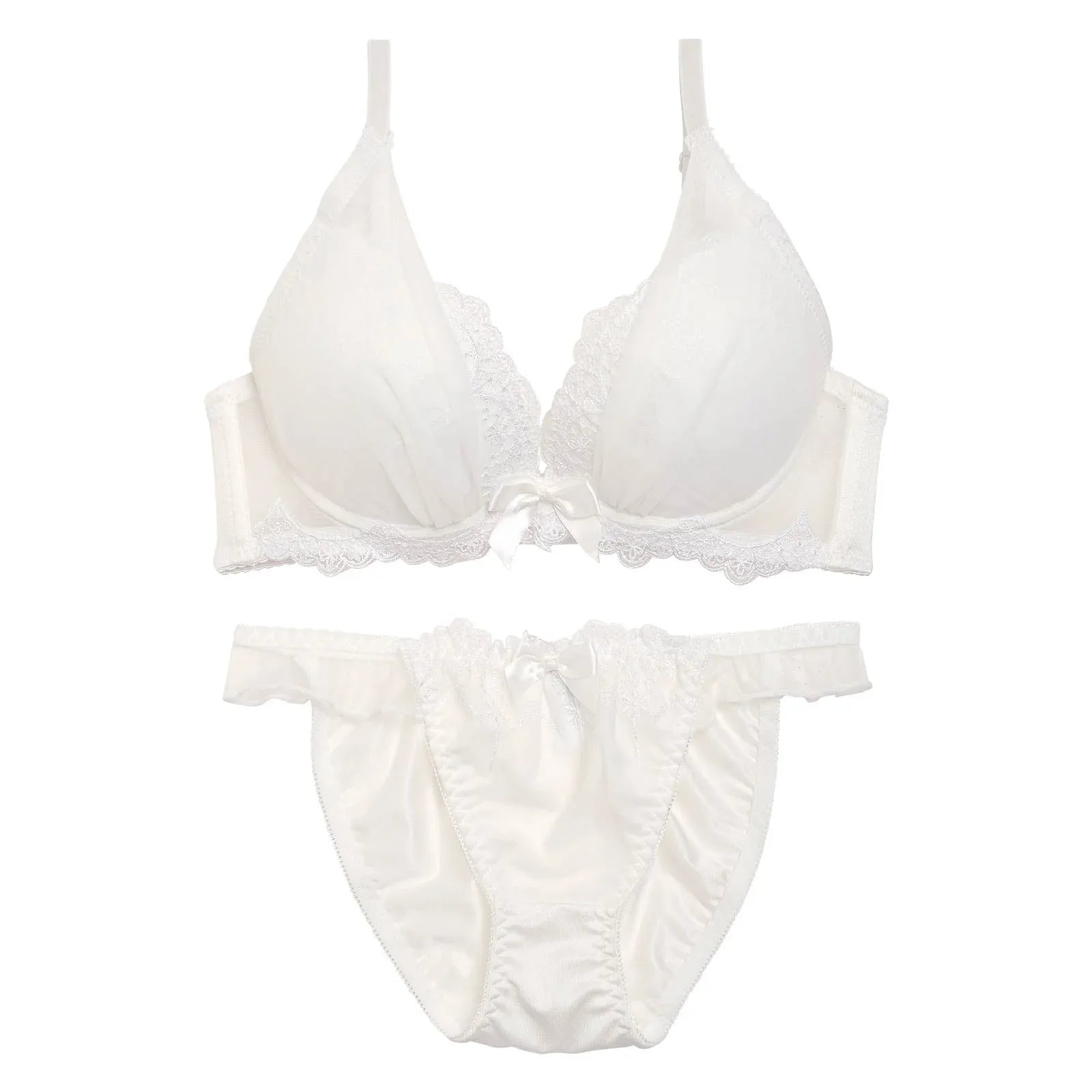 1/24再販!【三上悠亜着用】ロイヤリティチュールフラワーブラジャー&フルバックショーツ - 【公式】247Lingerie