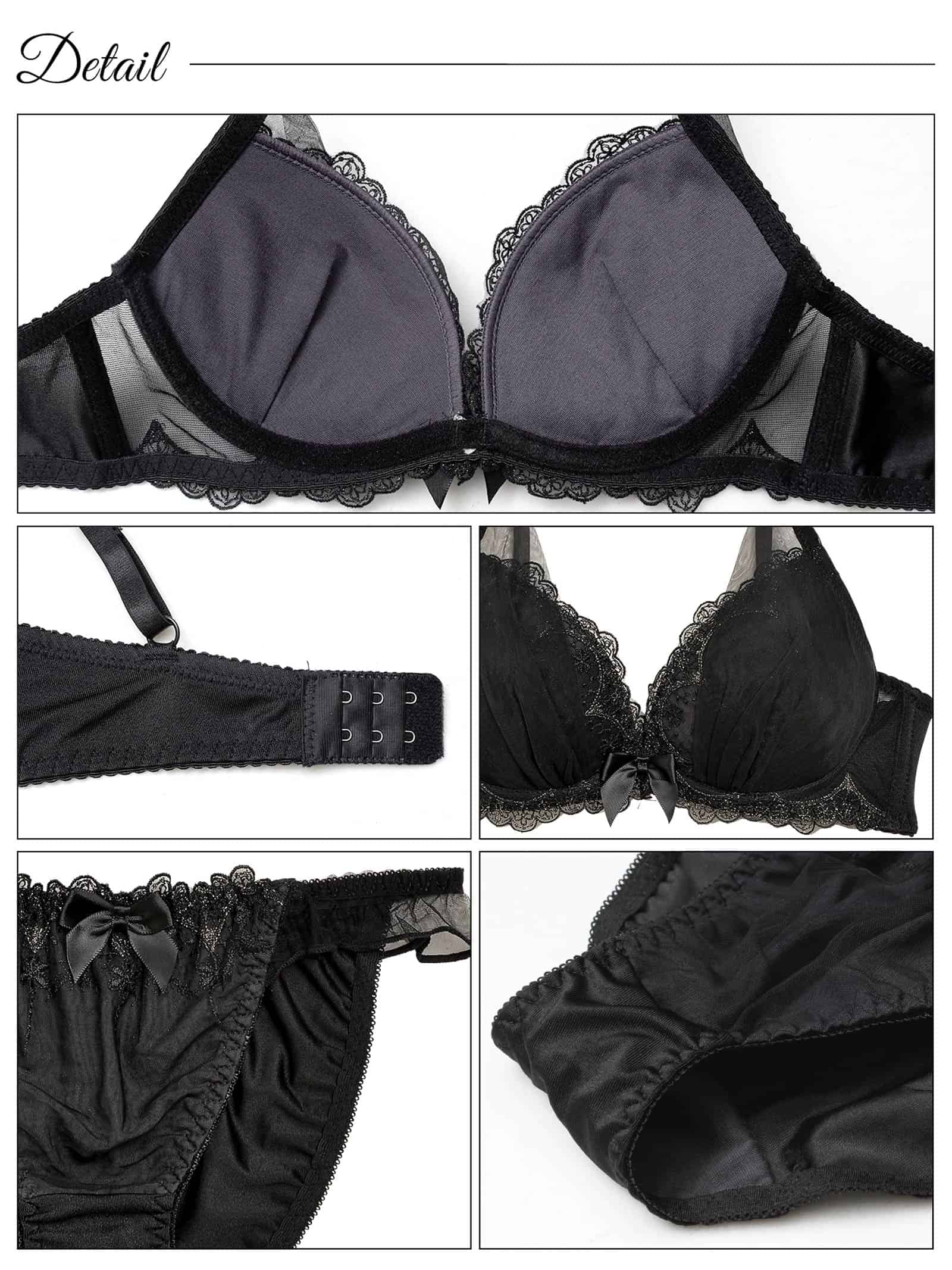 1/24再販!【三上悠亜着用】ロイヤリティチュールフラワーブラジャー&フルバックショーツ - 【公式】247Lingerie