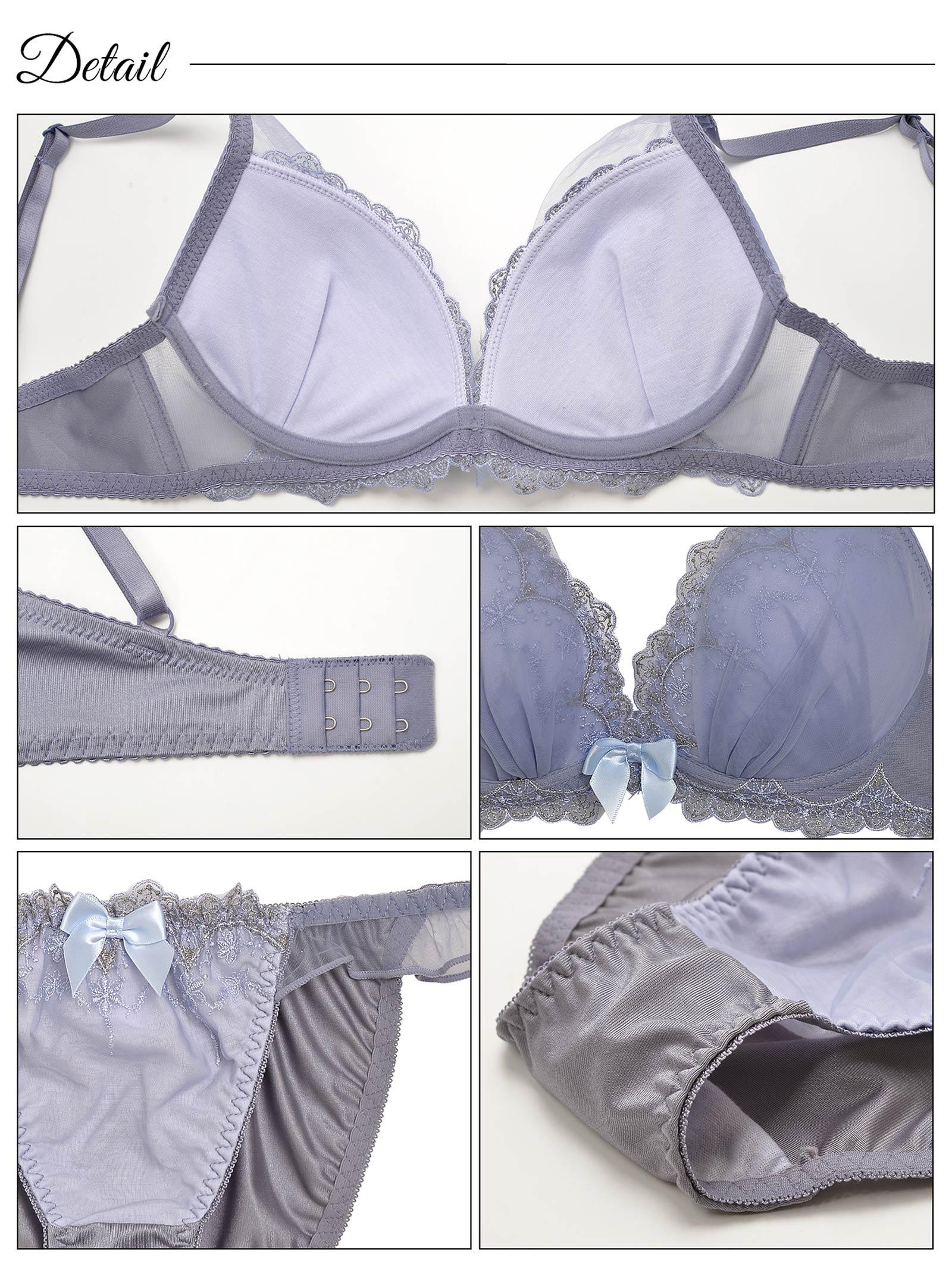 1/24再販!【三上悠亜着用】ロイヤリティチュールフラワーブラジャー&フルバックショーツ - 【公式】247Lingerie