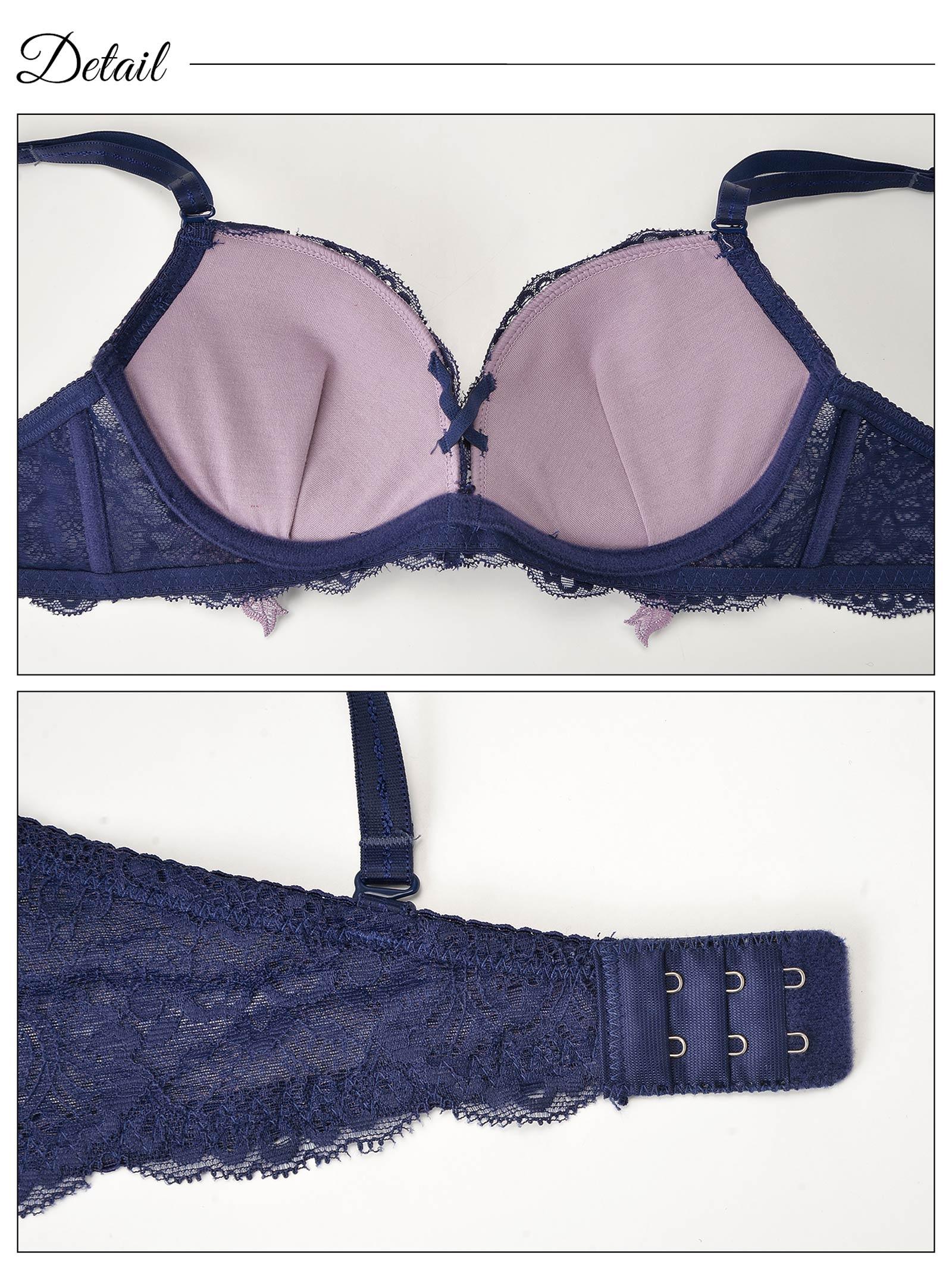 【三上悠亜着用】レーシィアンティークサイドローズ刺繍ブラジャー&バック透けTバックショーツ - 【公式】247Lingerie