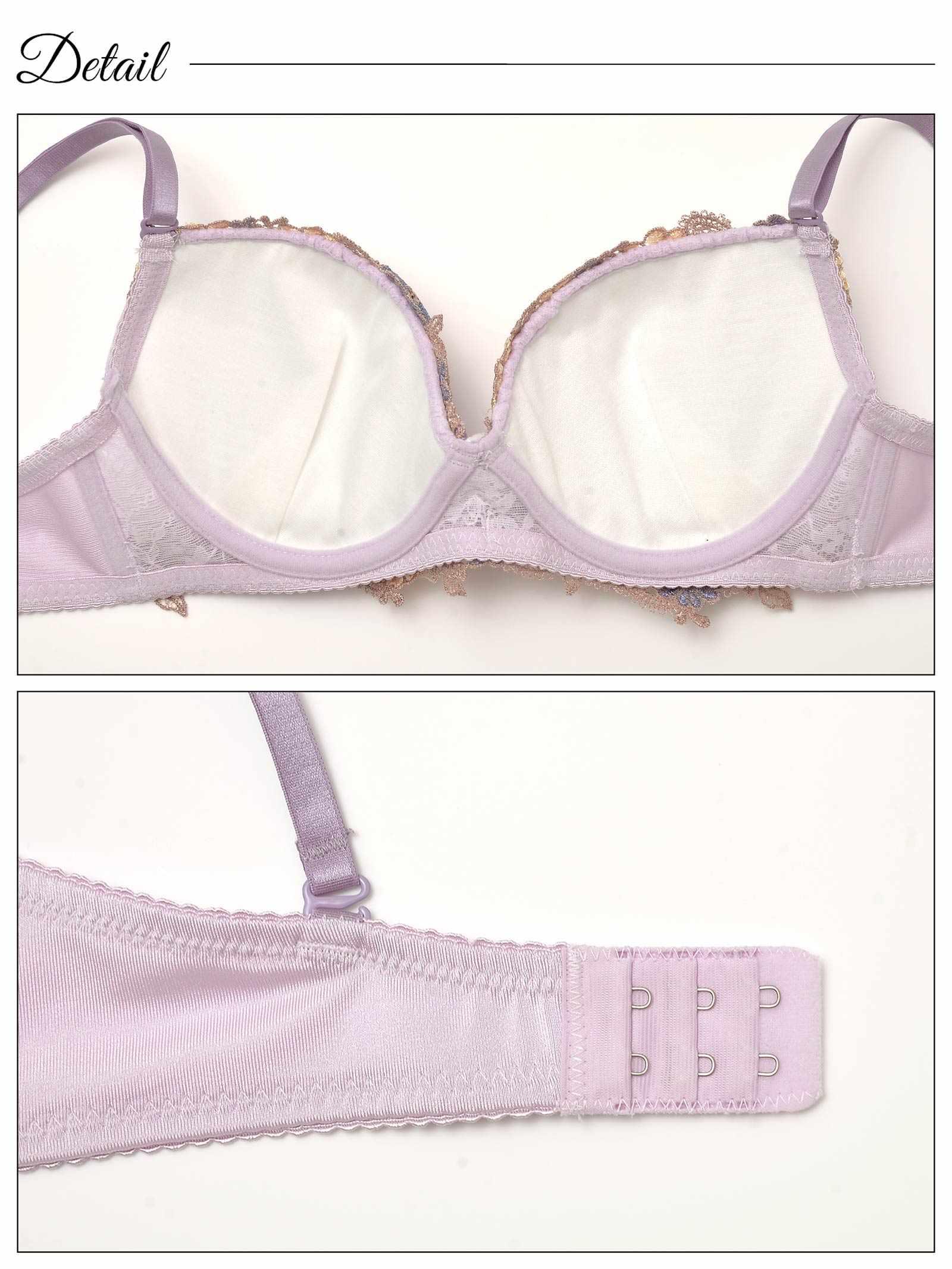 ガーリーパステルブロッサムブラジャー&フルバックショーツ - 【公式】247Lingerie