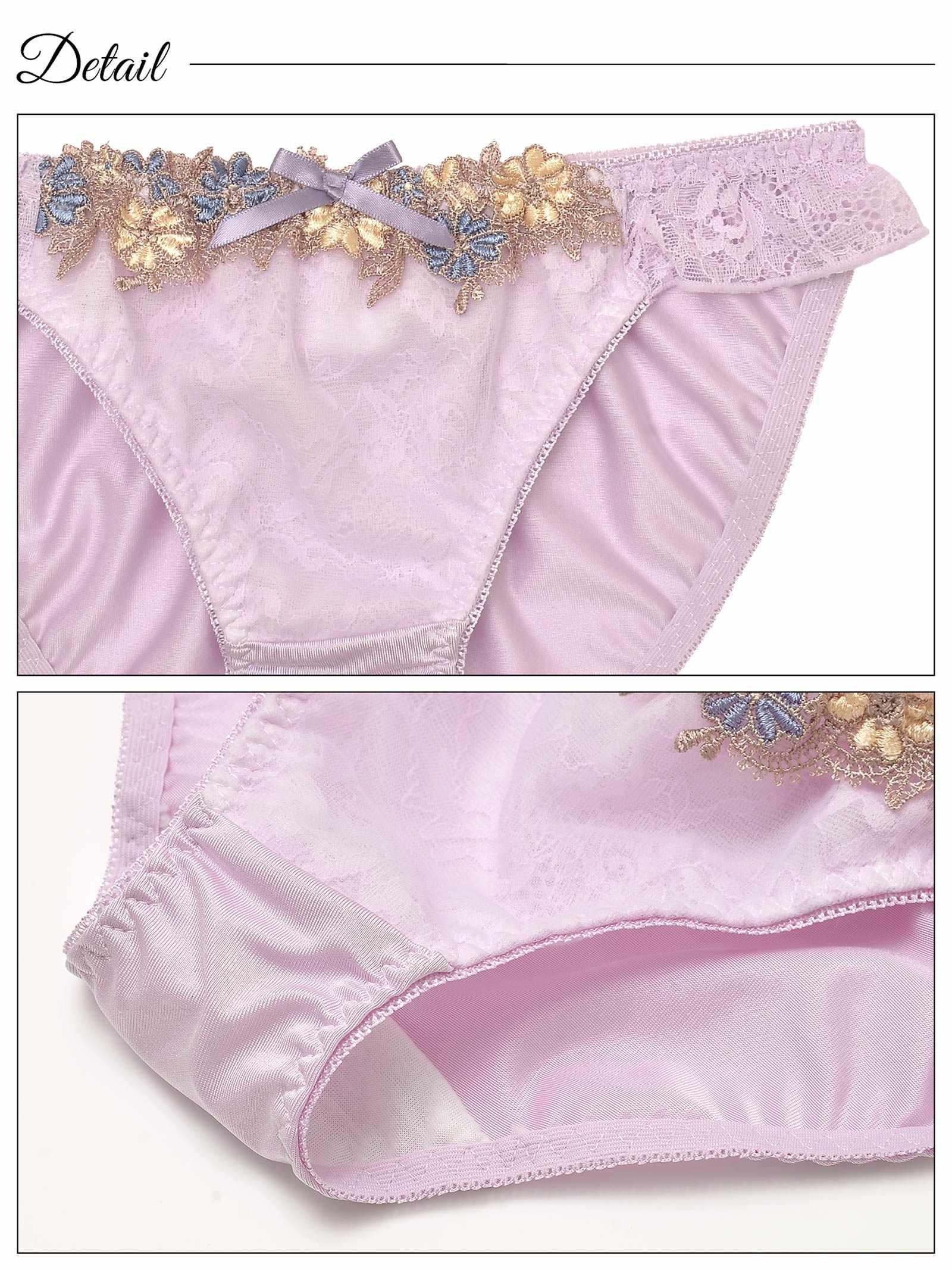 ガーリーパステルブロッサムブラジャー&フルバックショーツ - 【公式】247Lingerie