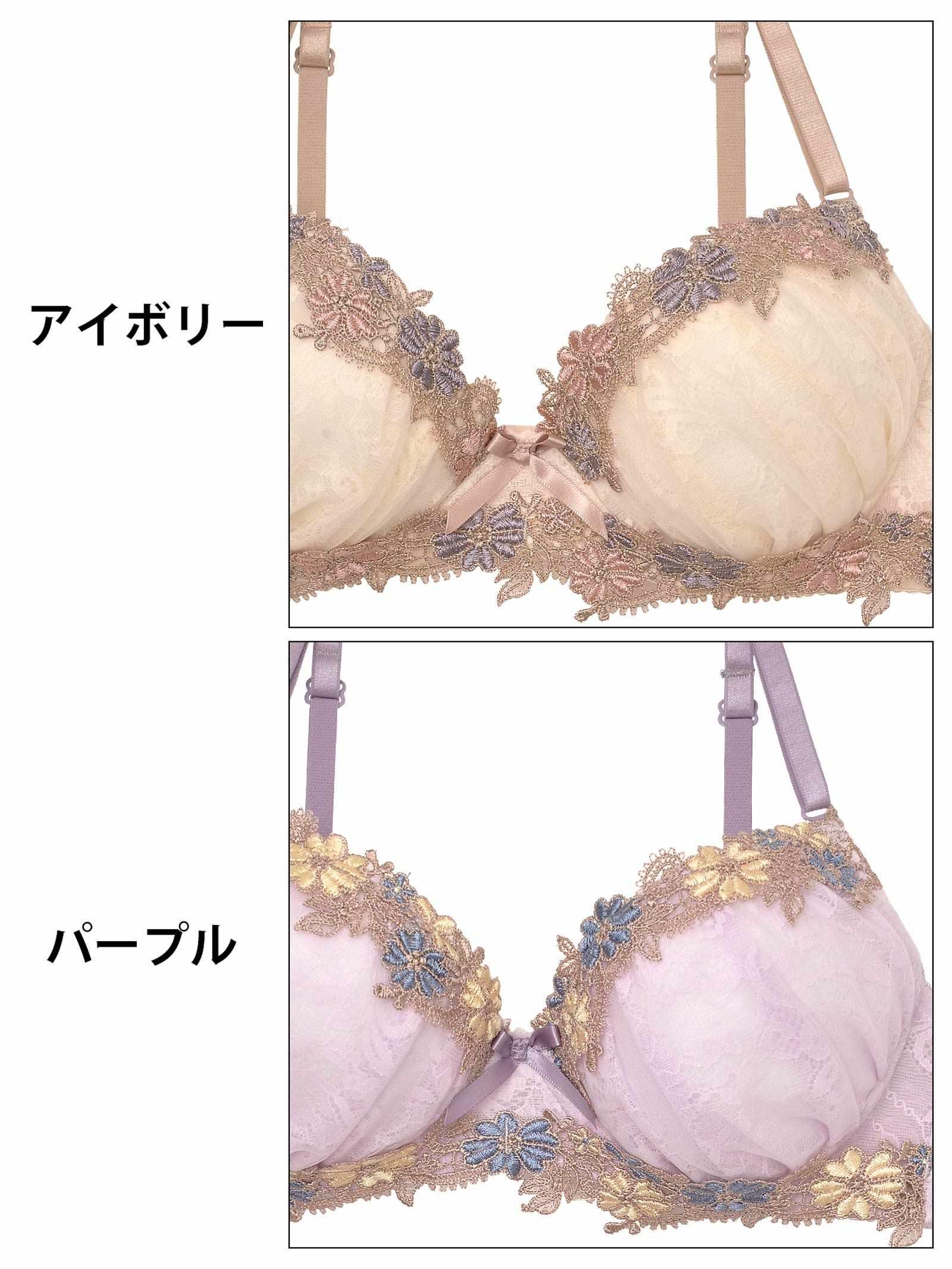 ガーリーパステルブロッサムブラジャー&フルバックショーツ - 【公式】247Lingerie